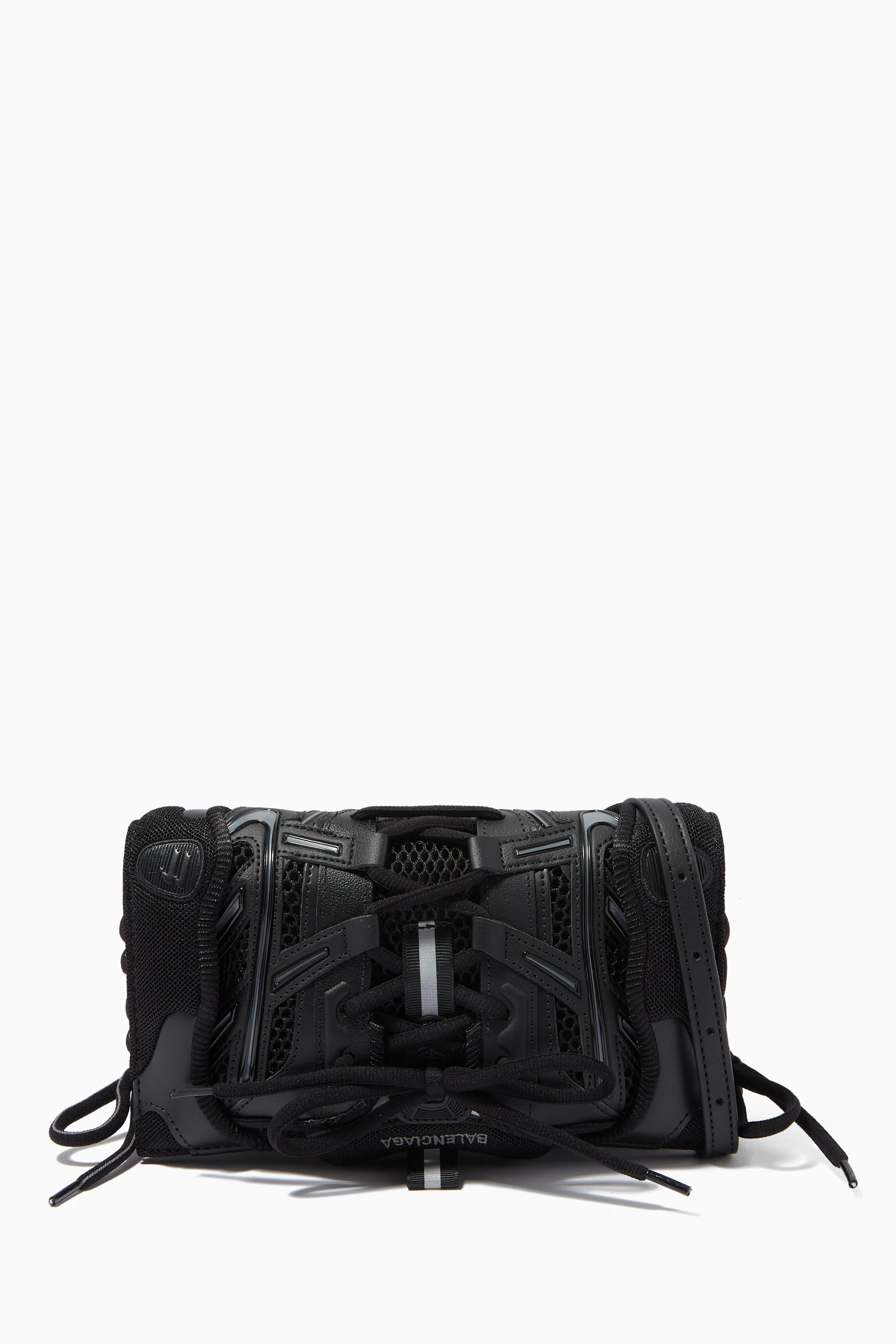 Buy Balenciaga Black Sneakerhead Phone Holder in Mesh & Faux 