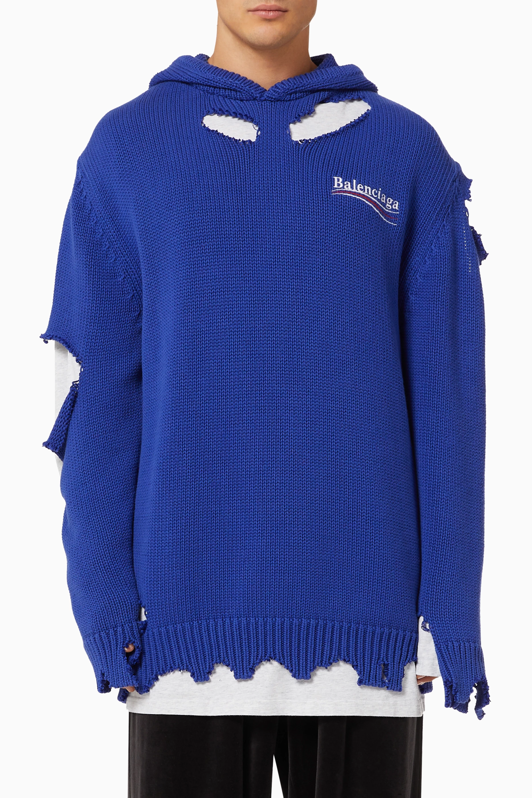 Balenciaga campaign hoodie blue shop