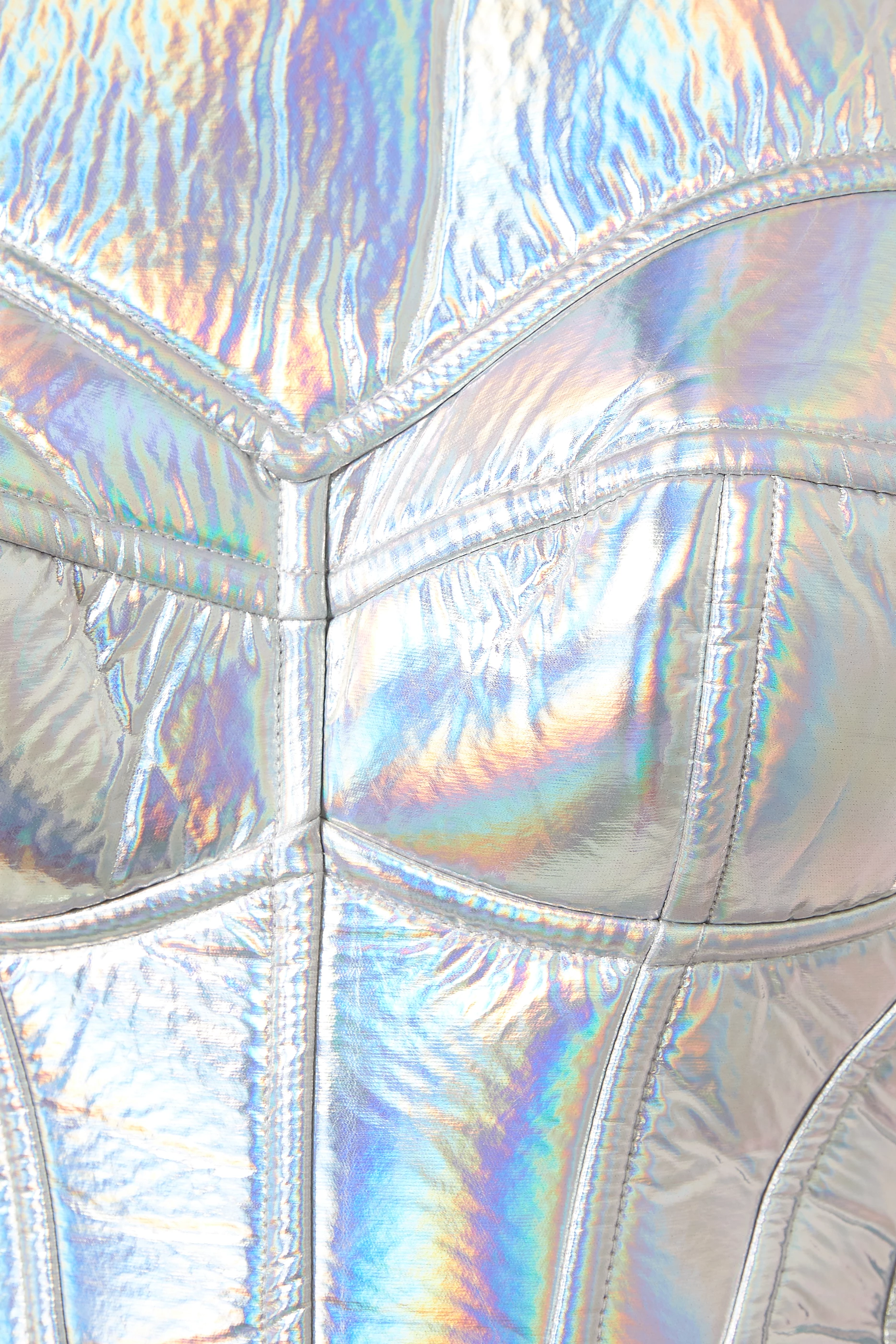 Buy Dolce Gabbana Silver Holographic Bustier Dress in Jersey For Women Online Ounass Saudi