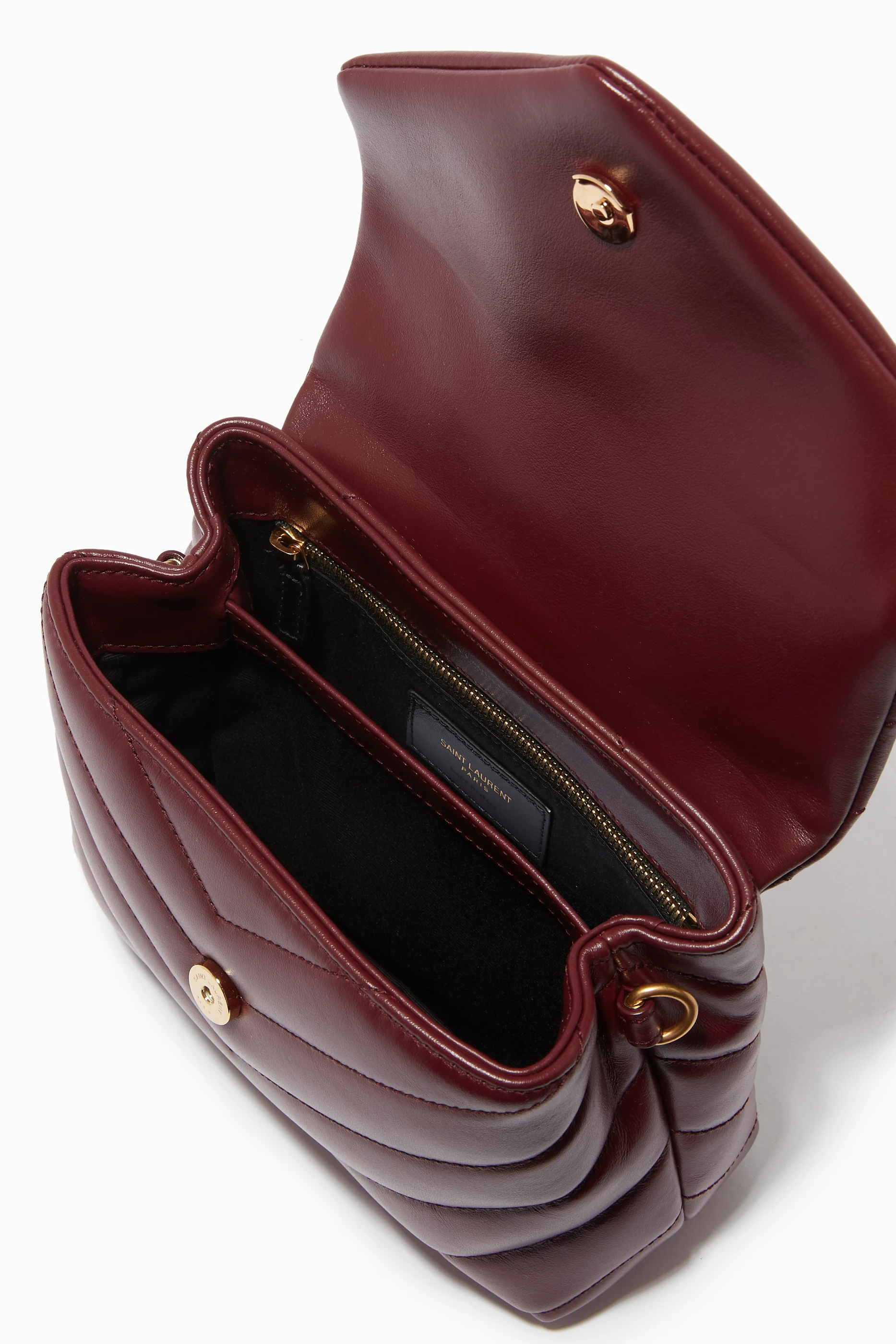 Ysl loulou burgundy on sale