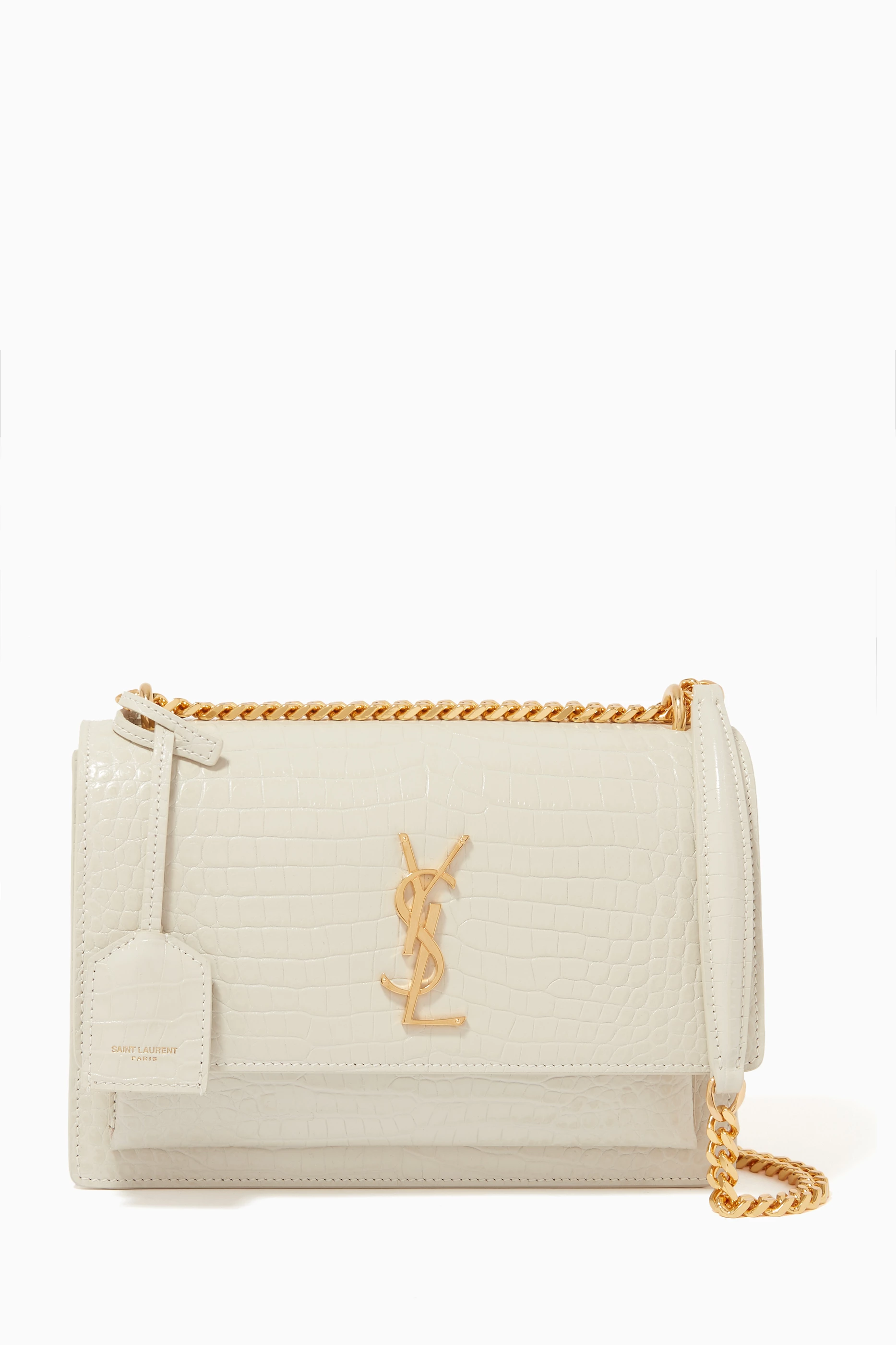 Ysl sunset bag white discount