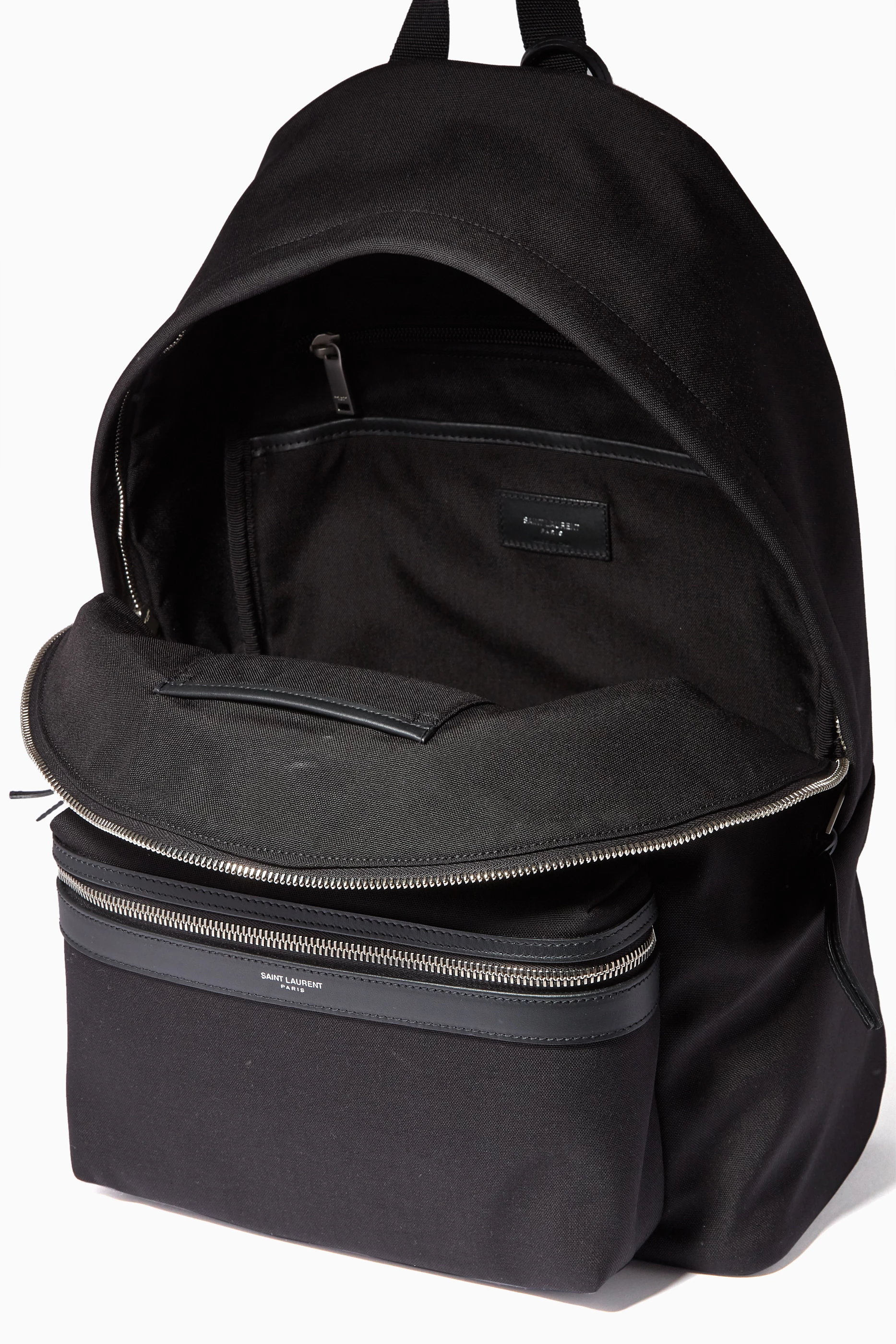 Saint laurent city canvas backpack cheap