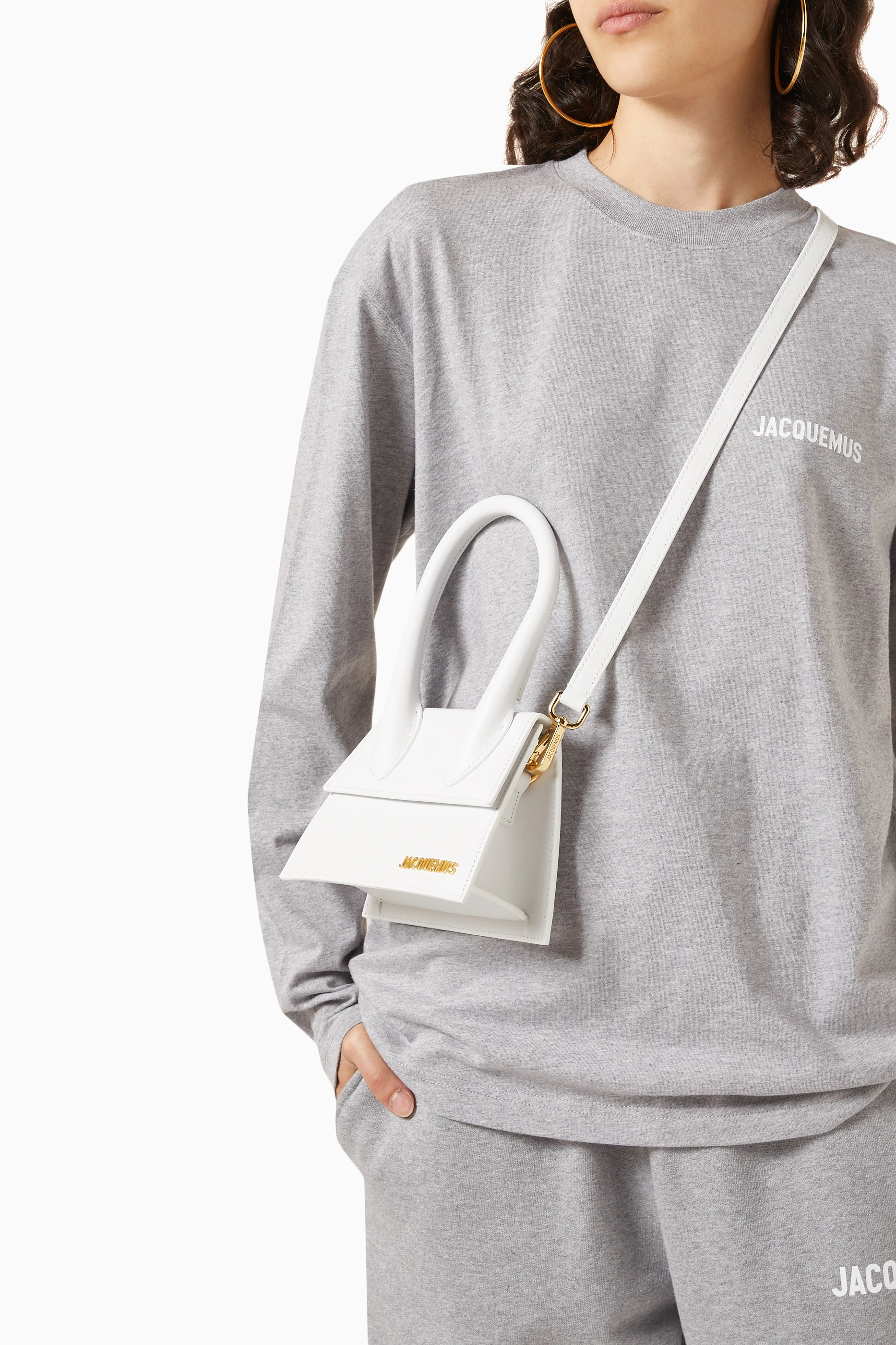 Buy Jacquemus White Le Chiquito Moyen Small Bag in Leather For Women Online Ounass Saudi