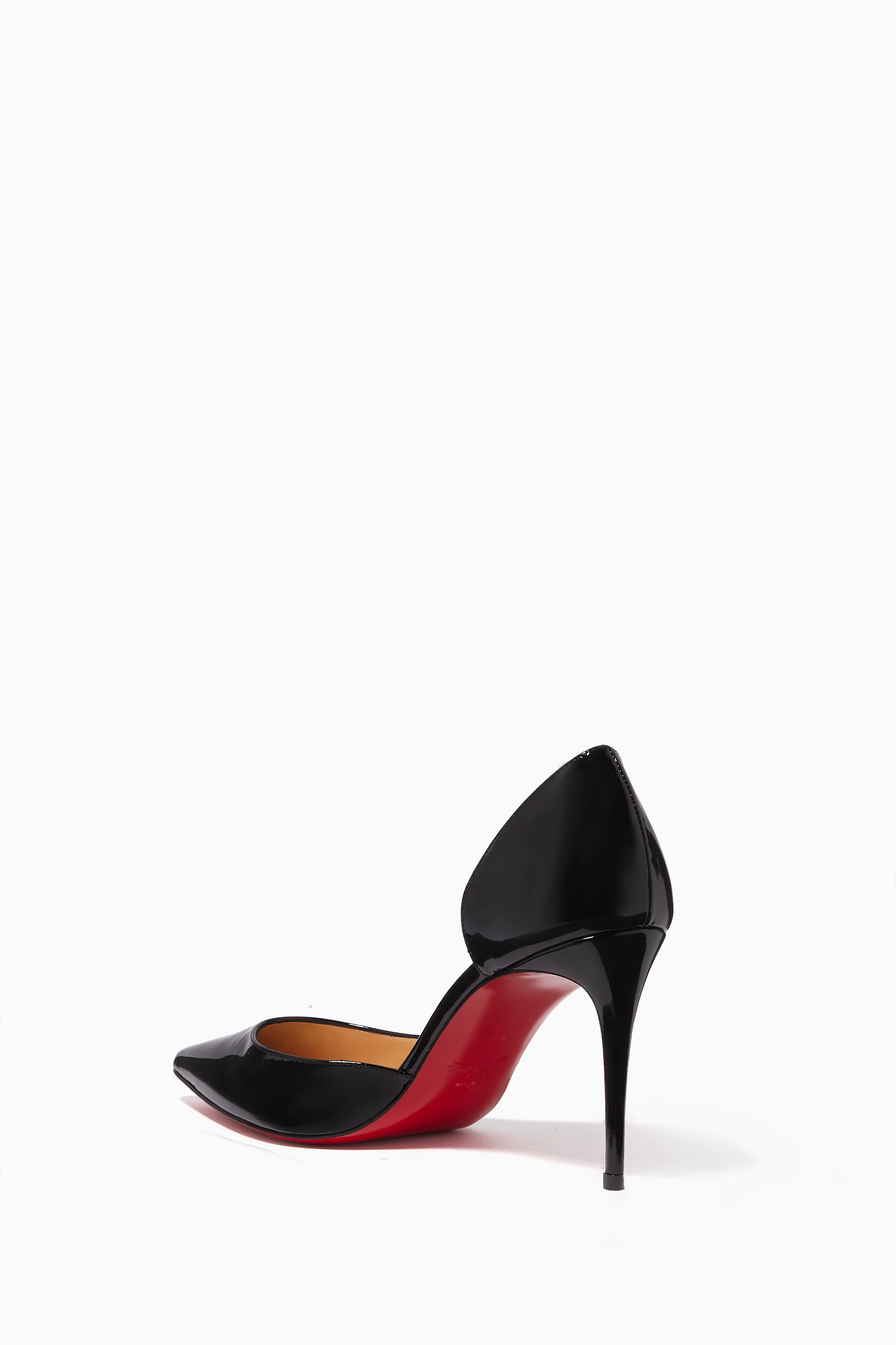 Buy Christian Louboutin Black Iriza 85 Pumps in Patent Leather For Women Online Ounass Saudi