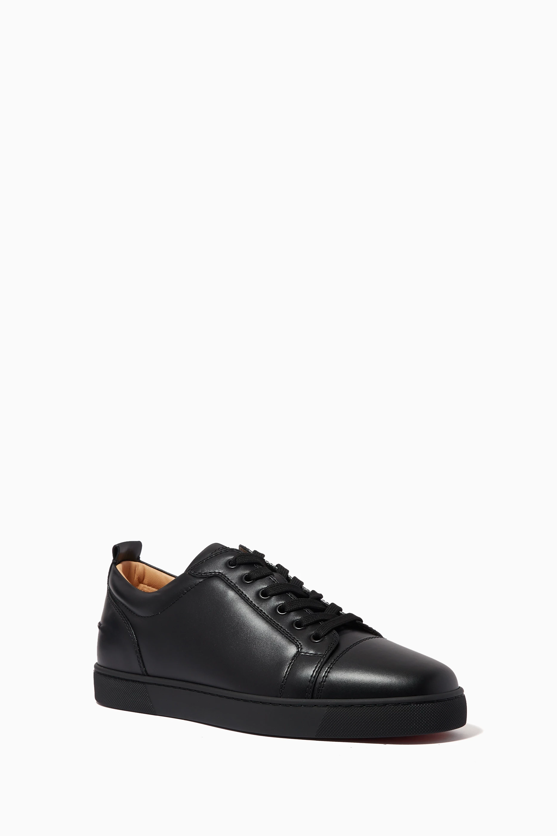 Buy Christian Louboutin Black Louis Junior Sneakers in Calf Leather For Men Online Ounass Saudi