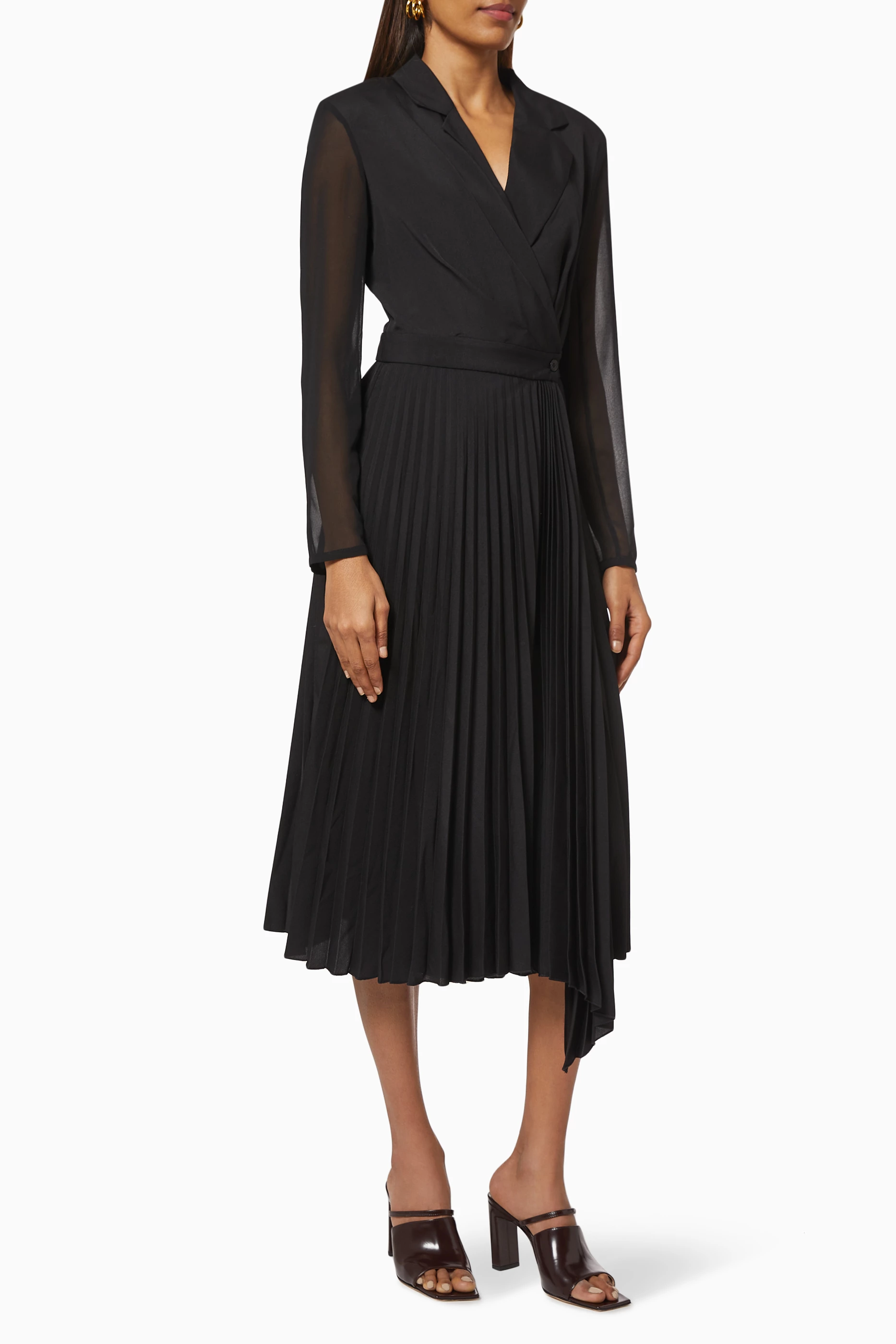 Sandro pleated dress 2025