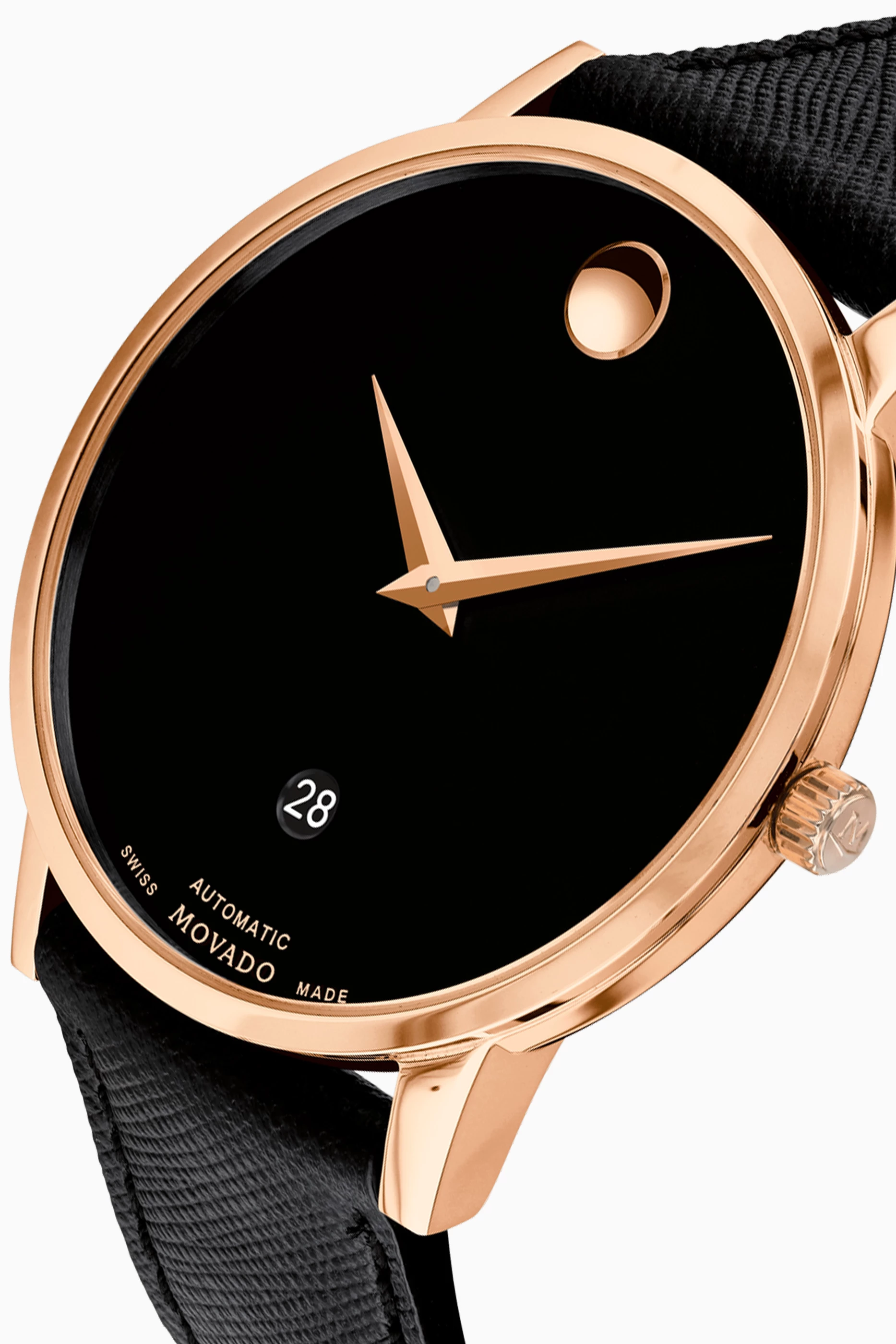Movado museum rose gold online