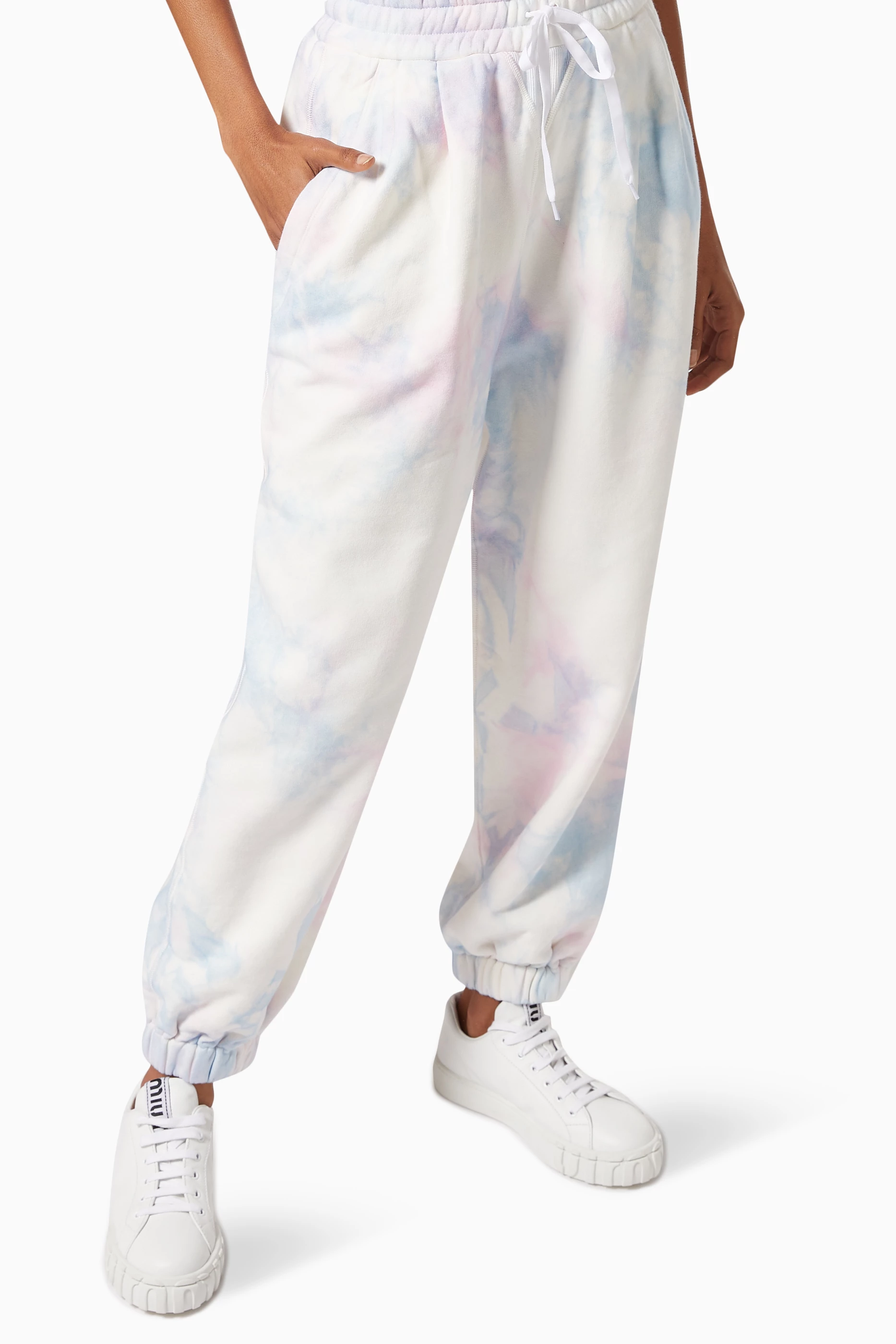 Buy Miu Miu Multicolour Miu Miu Club Sweatpants in Tie-dye