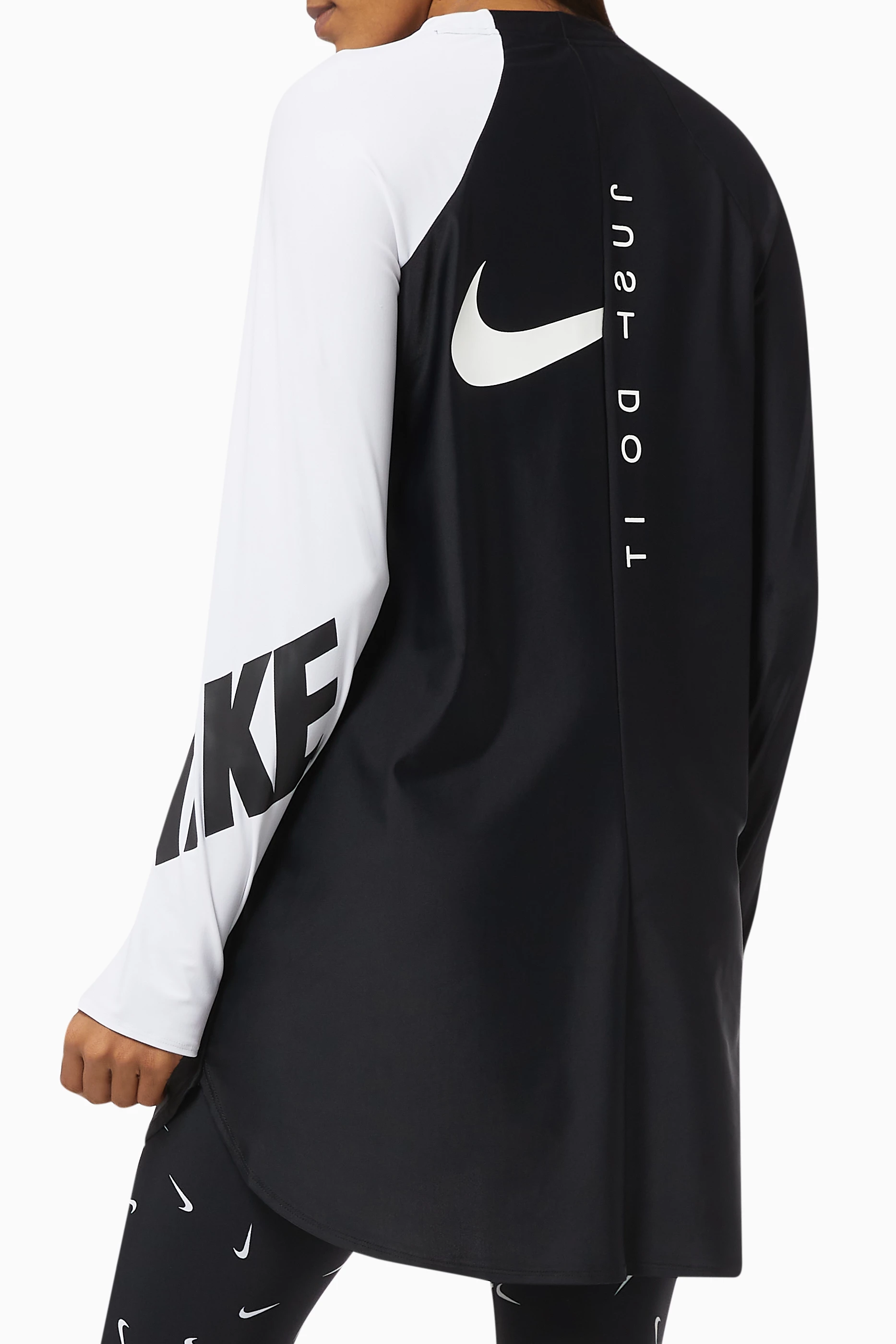 Buy Nike Black Victory Full Coverage Swim Tunic For Women Online