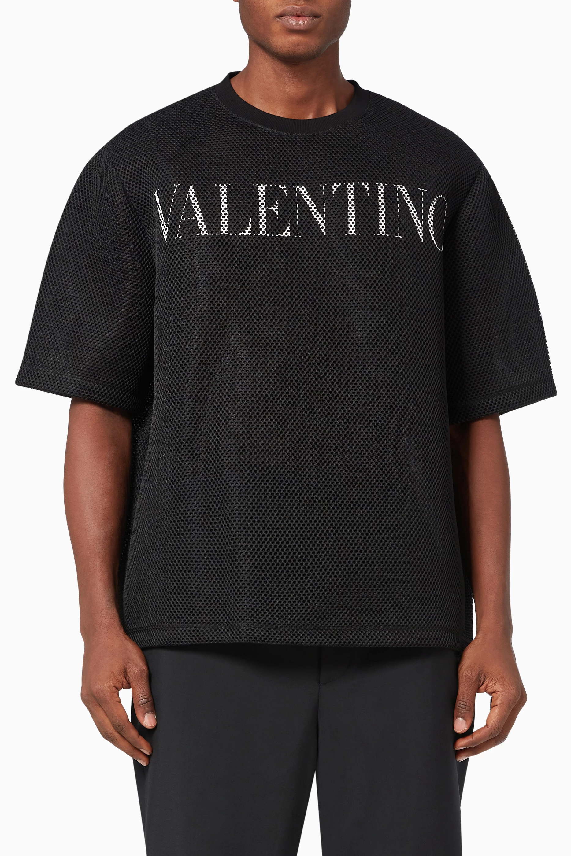 Buy Valentino Garavani Black Oversized T-shirt with