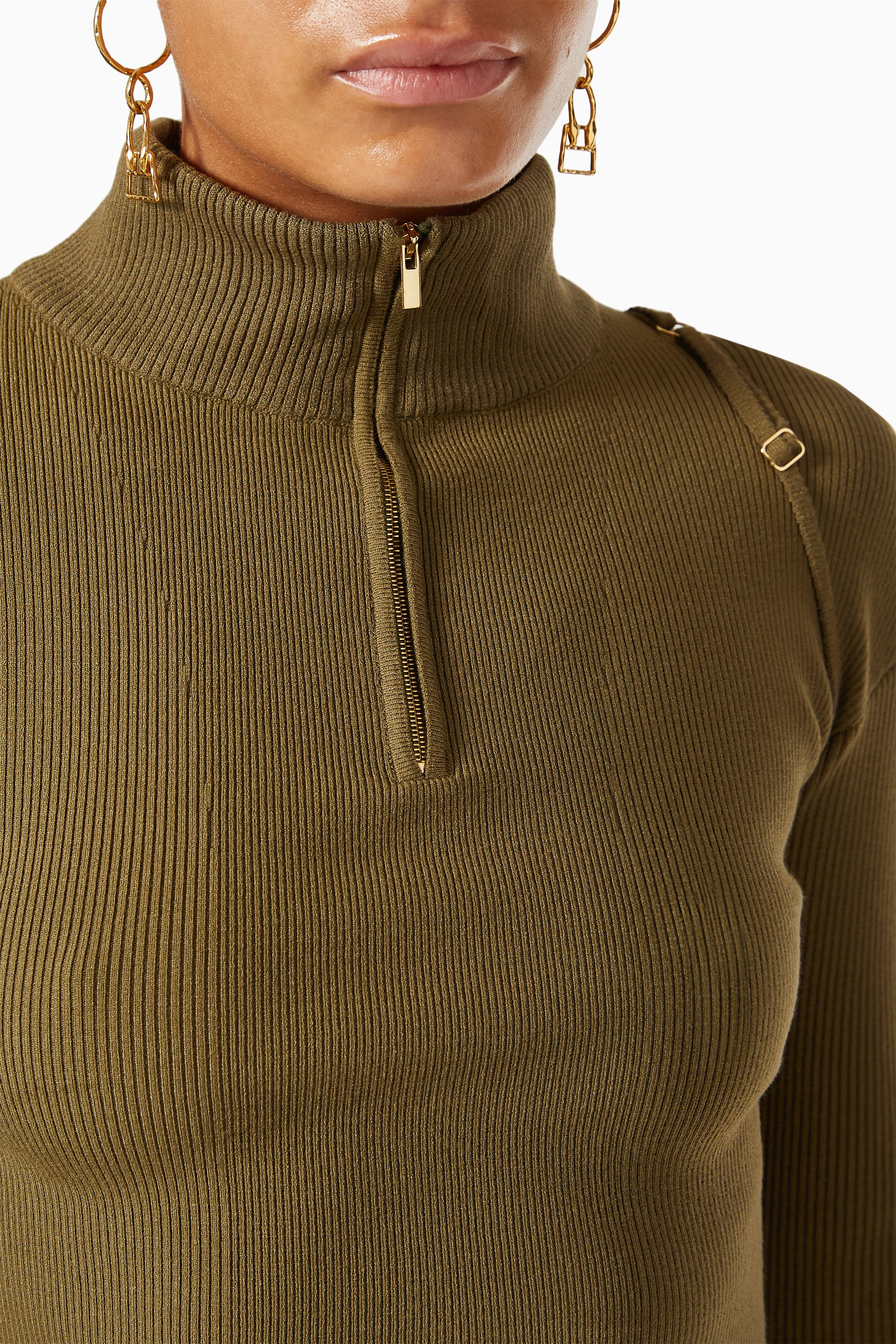 Buy Jacquemus Green La Maille Bormio in Ribbed Knit For Women