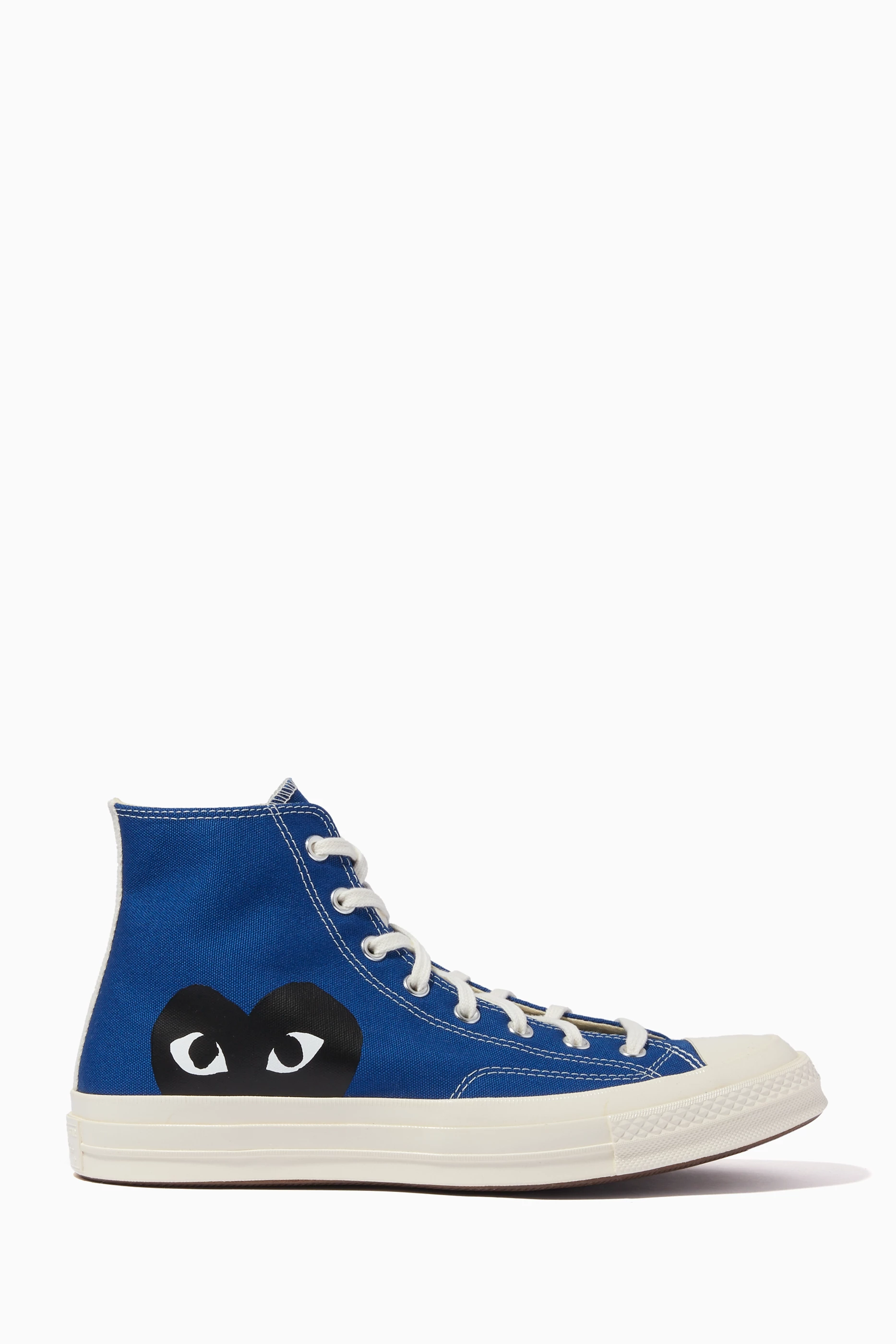 Buy Comme des Garcons PLAY Blue x Converse Chuck 70 High Top Sneakers in Canvas For Men Online Ounass Saudi