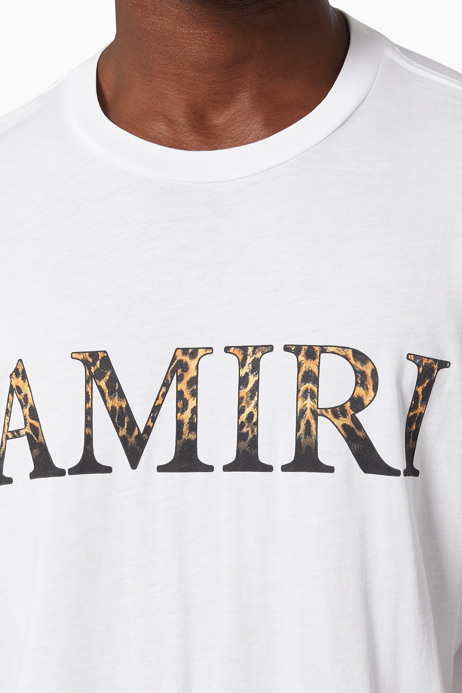 AMIRI メンズ トレーナー leopard oversized crew