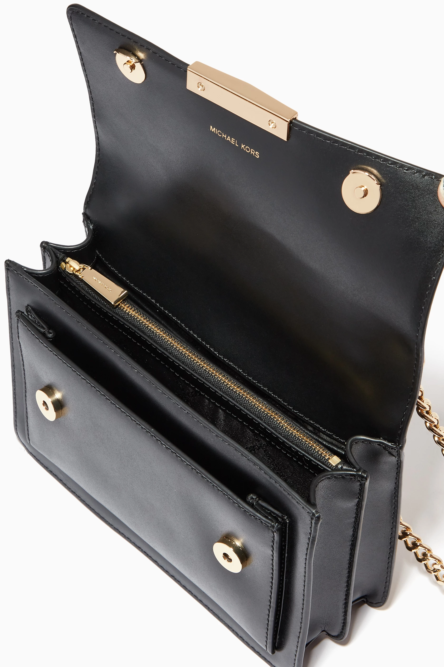Buy Michael Kors Black Large Jade Shoulder Bag in Leather For Women Online Ounass Saudi