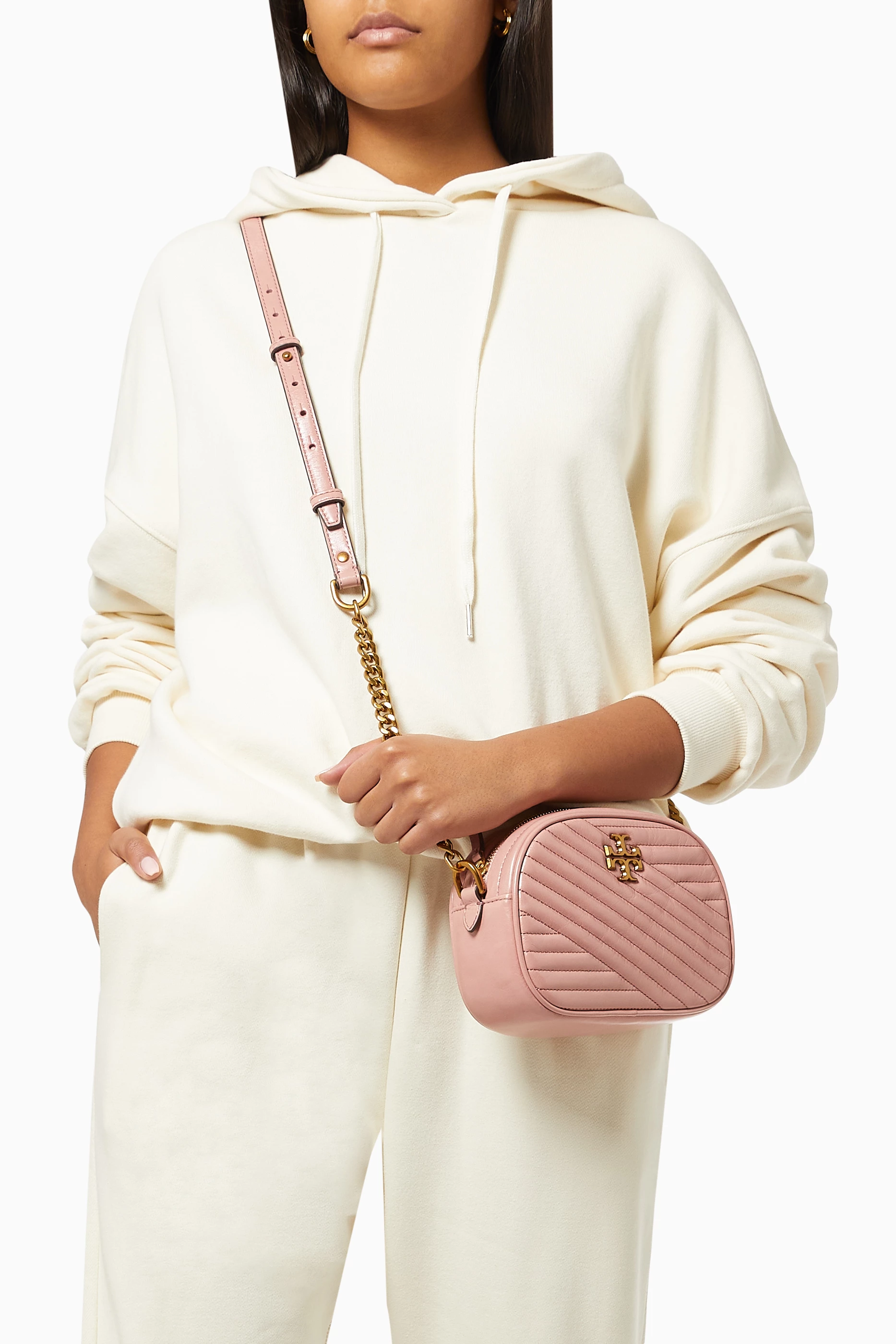 Kira chevron small camera bag pink hot sale