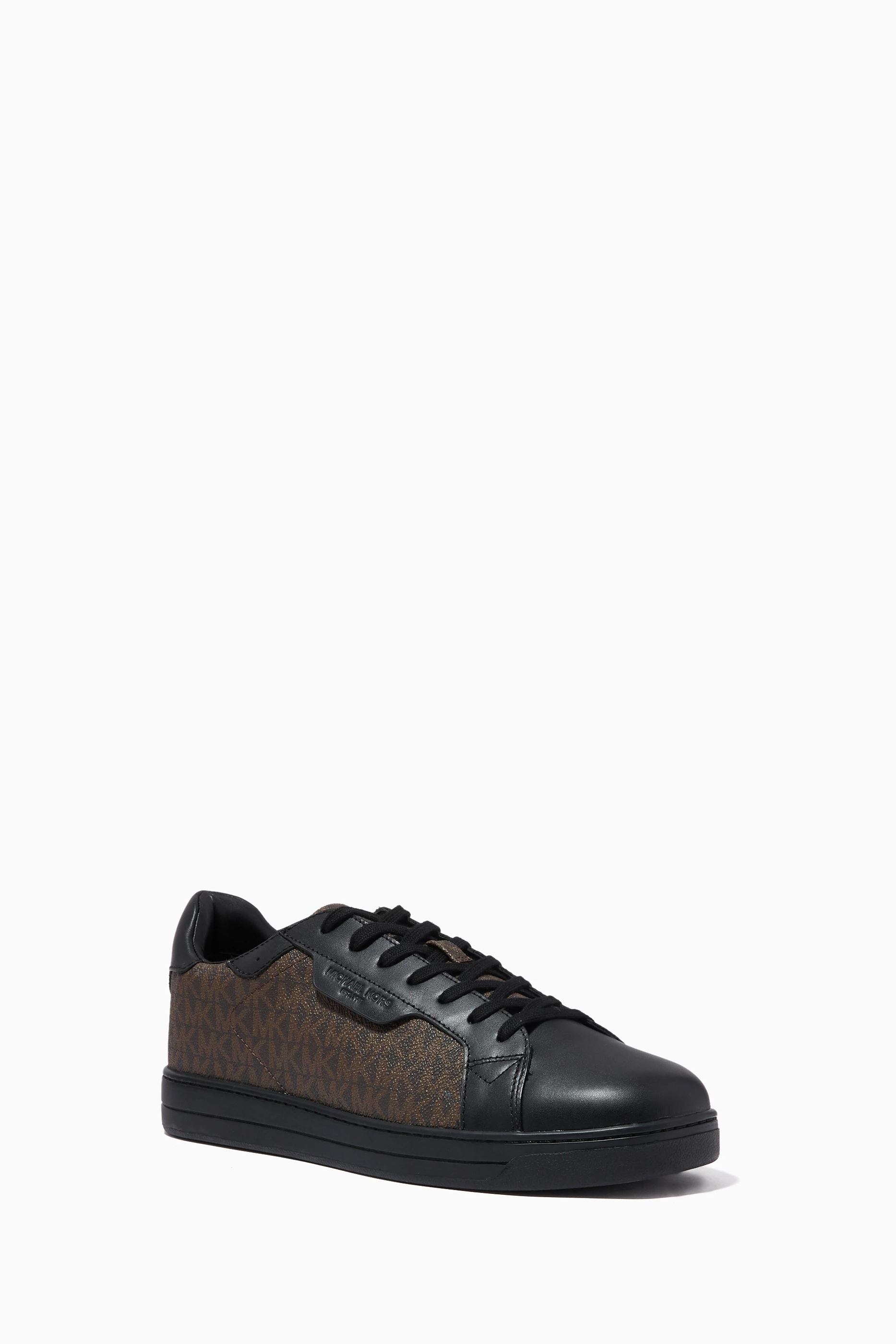 Michael Kors Mens Keating Lace-Up Logo Sneaker Brown Size US 7.5 EU 40 Michael Kors Keating Lace Up Sneaker Men main image 3