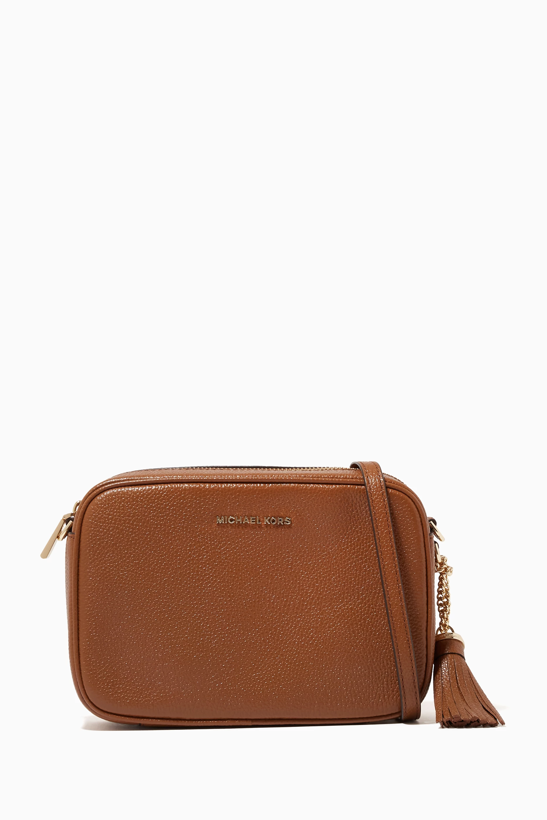 Leather Purse Michael Kors Brown Tan Bag Michael Michael Kors Jet