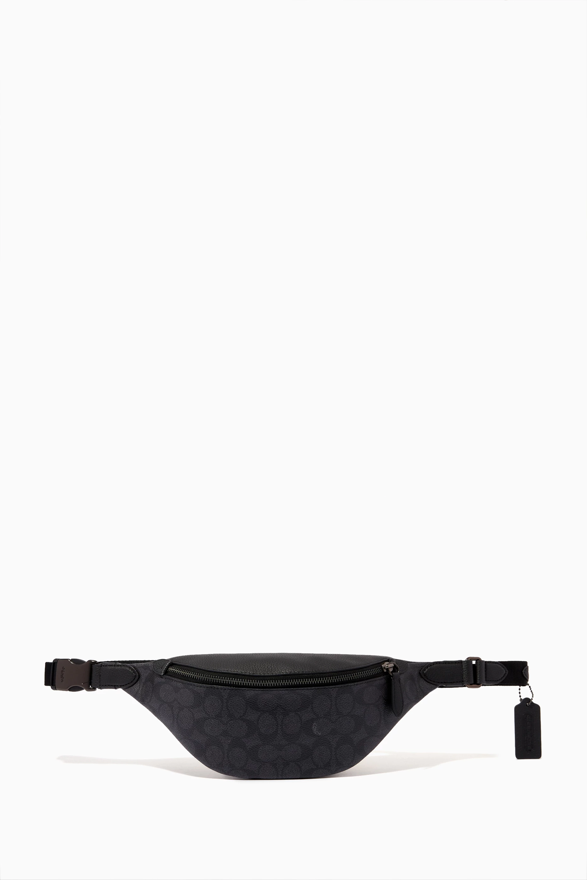 Buy Coach Grey Charter Belt Bag 7 In Signature Canvas For Men Online Ounass Saudi