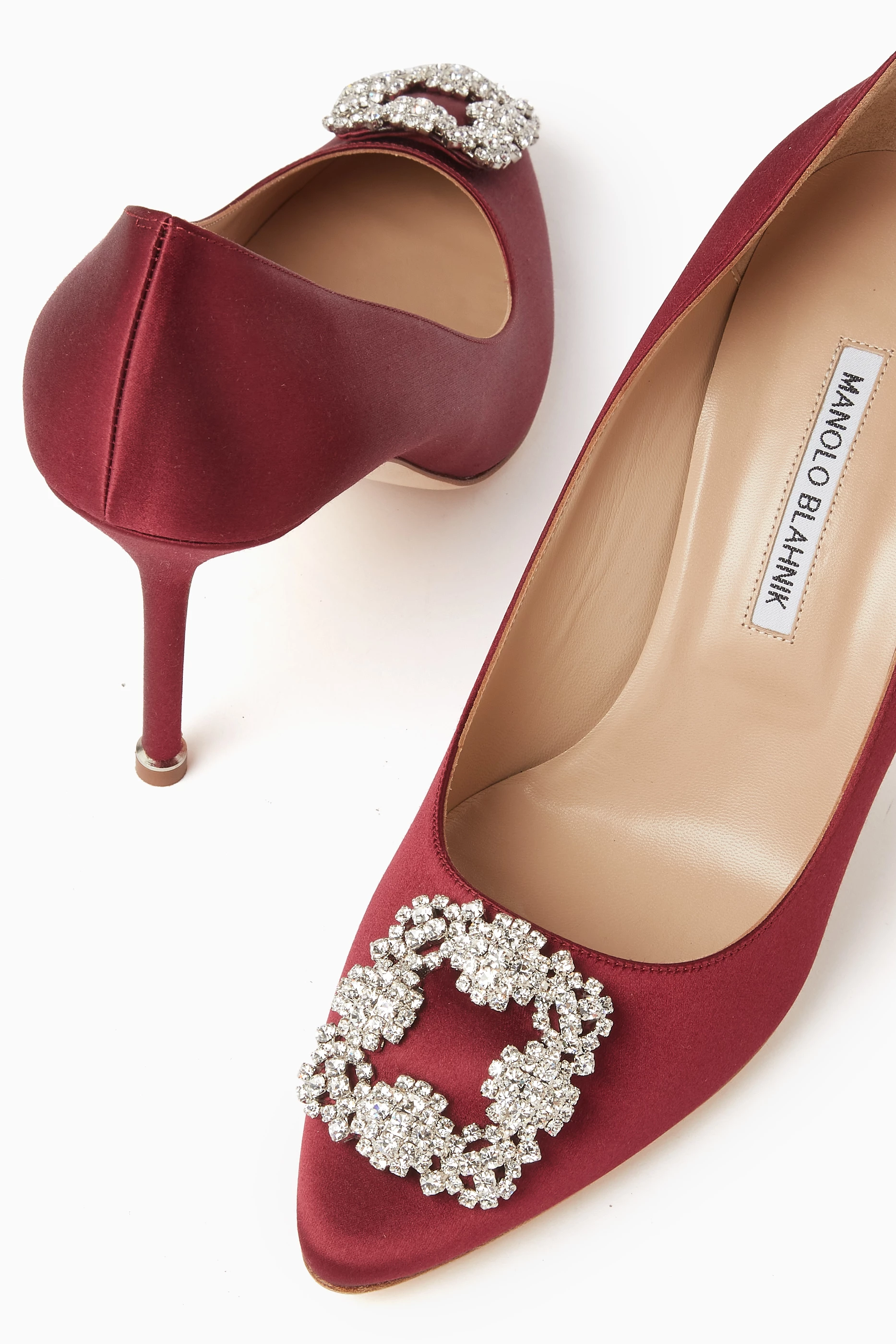 Burgundy manolo blahnik top