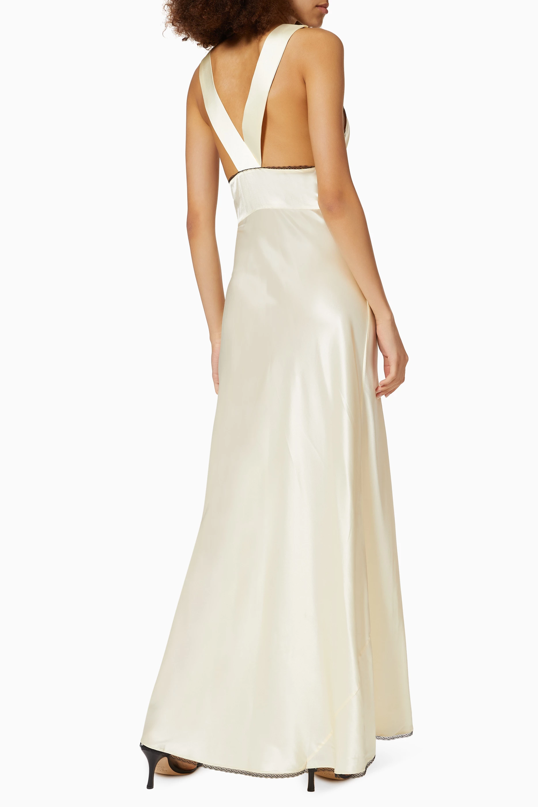 luna maxi dress for love and lemons Luna Maxi Dress Black