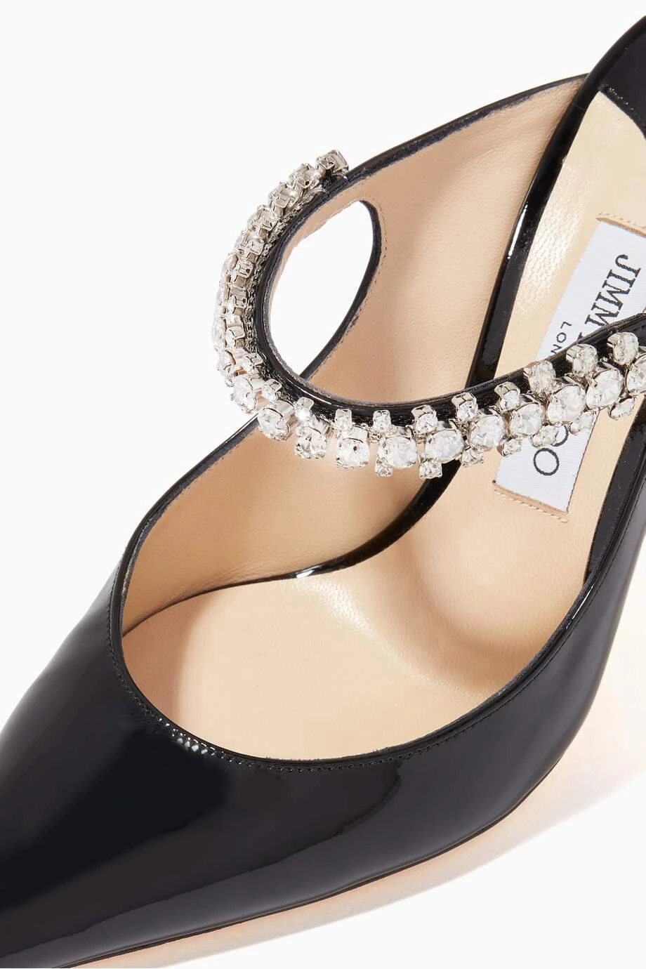 Buy Jimmy Choo Black Bing 100 Mules in Patent Leather For Women