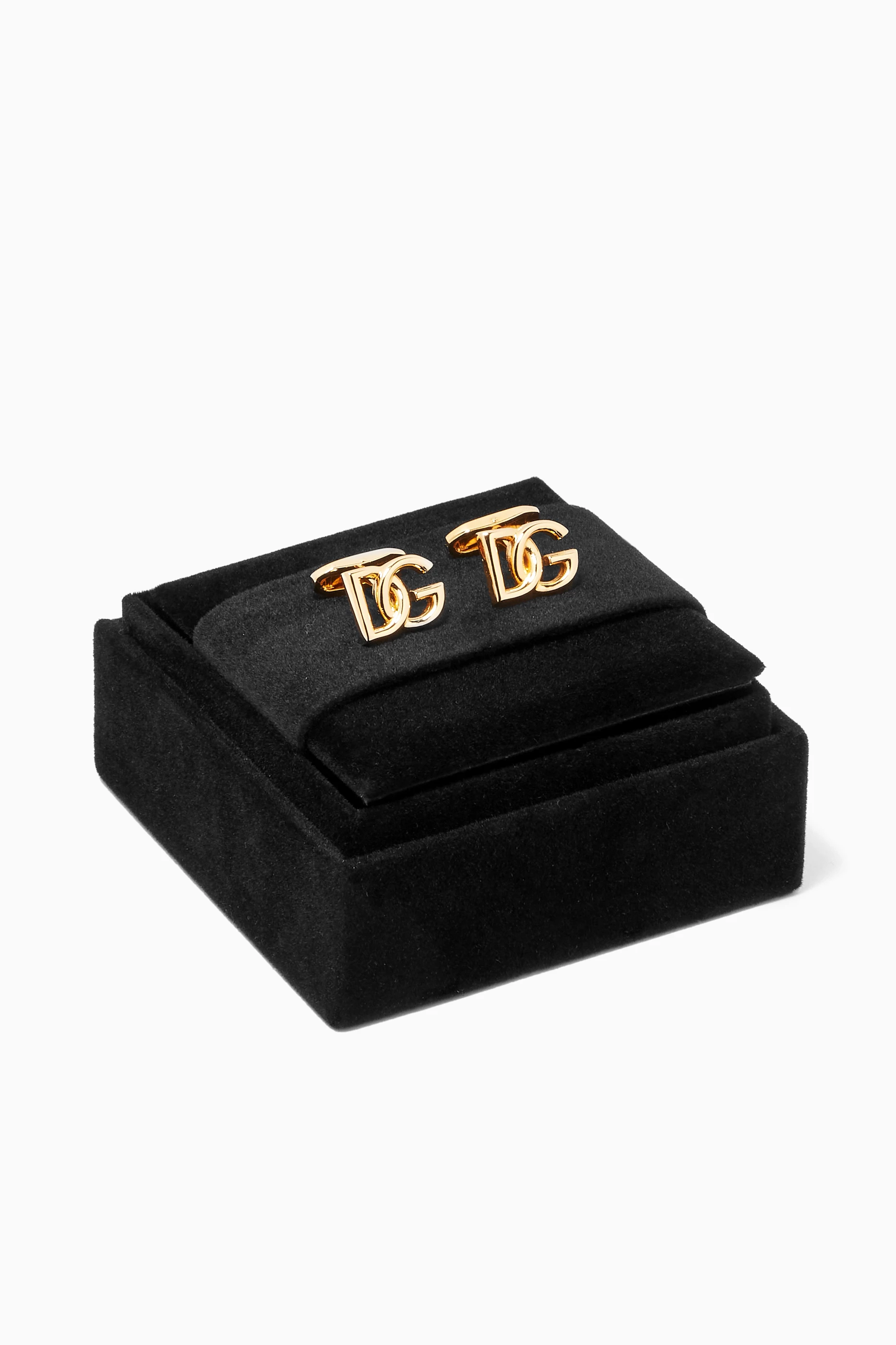 アクセサリーその他 Dolce & Gabbana Cufflinks With Logo Cufflinks with DG logo in Gold for Men | Dolce&Gabbana® US