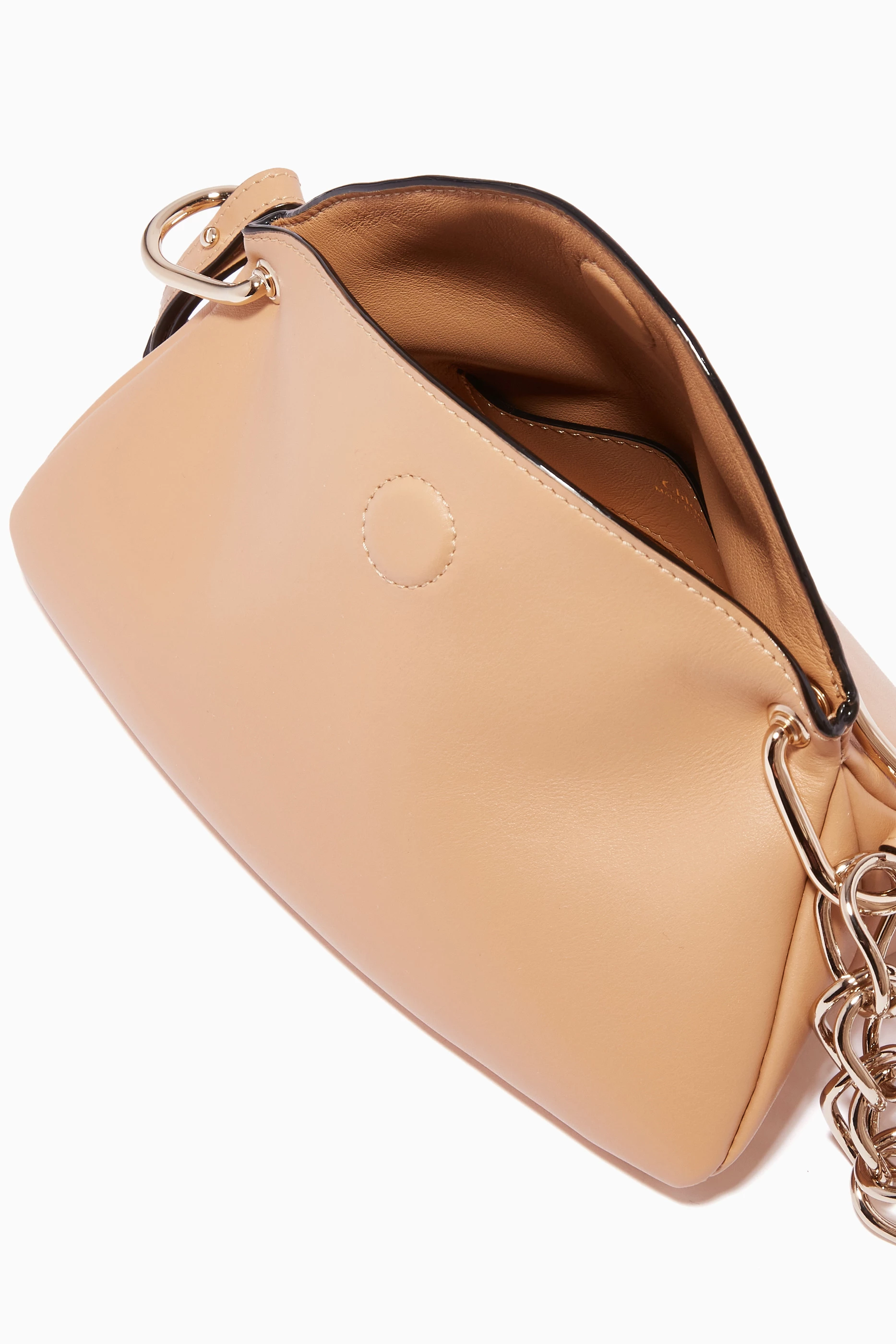 Buy Chloé Neutral Juana Mini Bag in Supple Shiny Calfskin