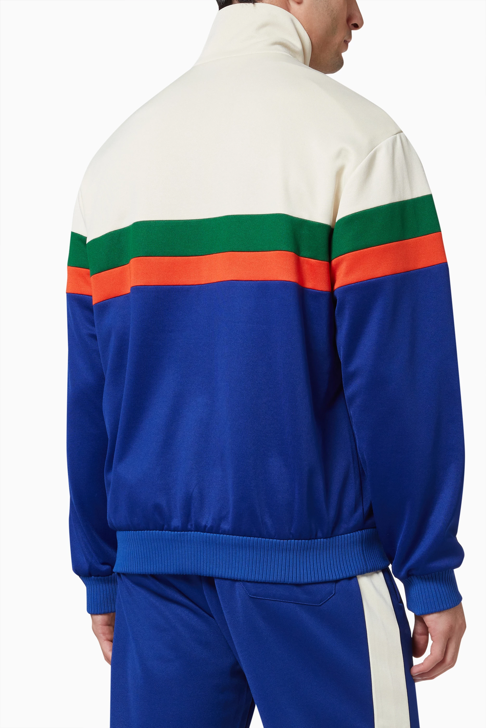 Buy Gucci Blue Original Gucci Jacket in Technical Jersey For Men Online Ounass Saudi