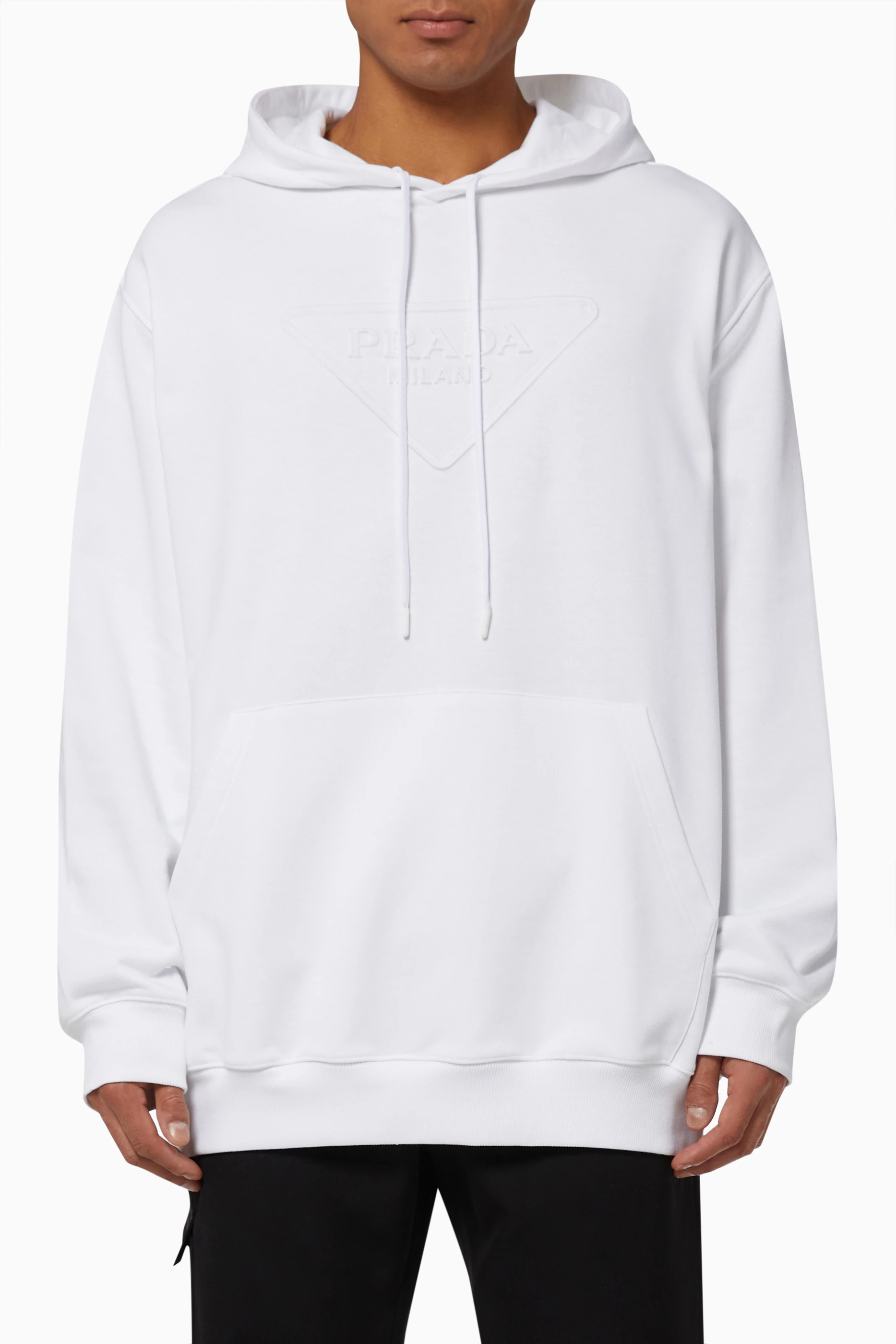 White prada hoodie online
