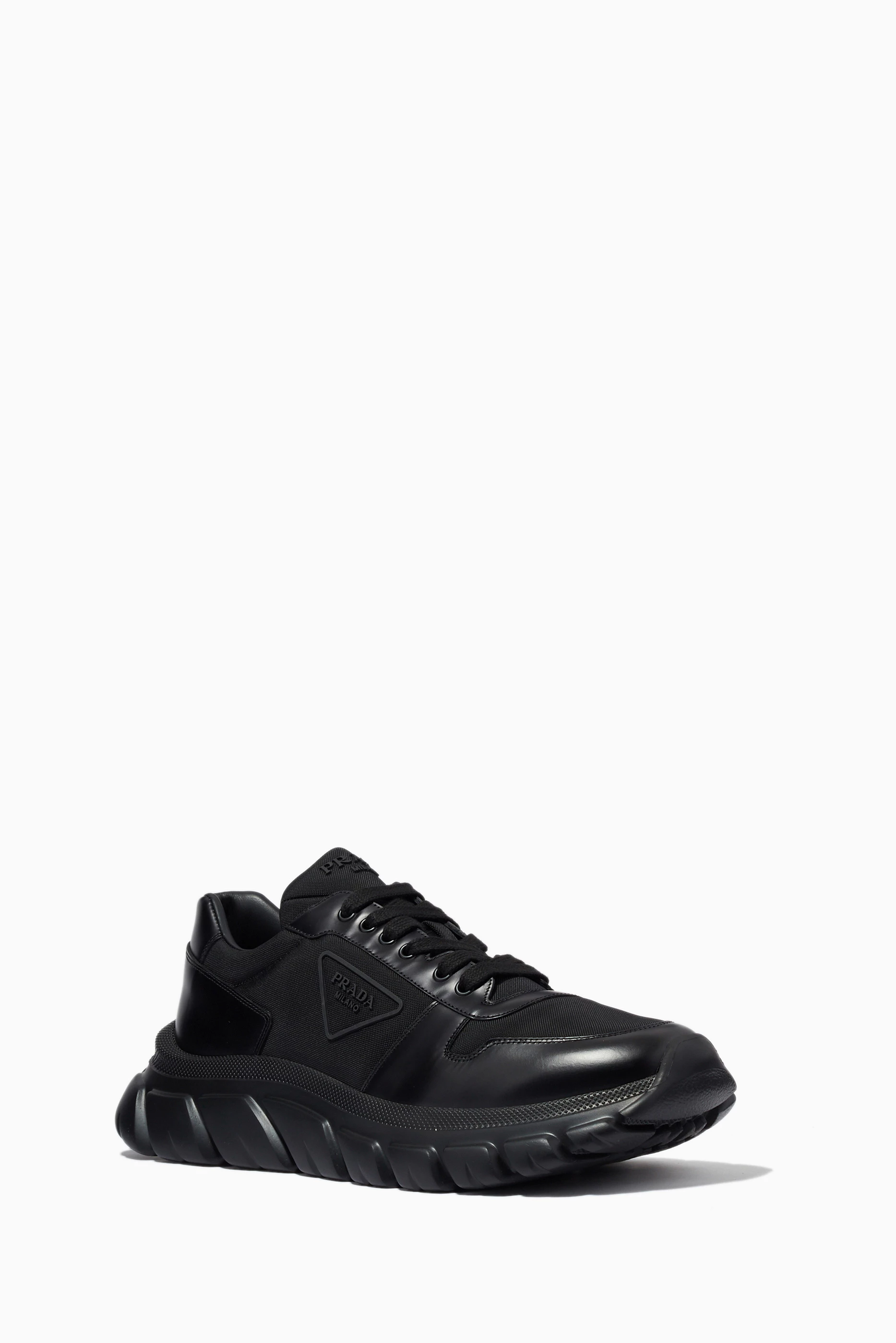 Prada all black shoes outlet