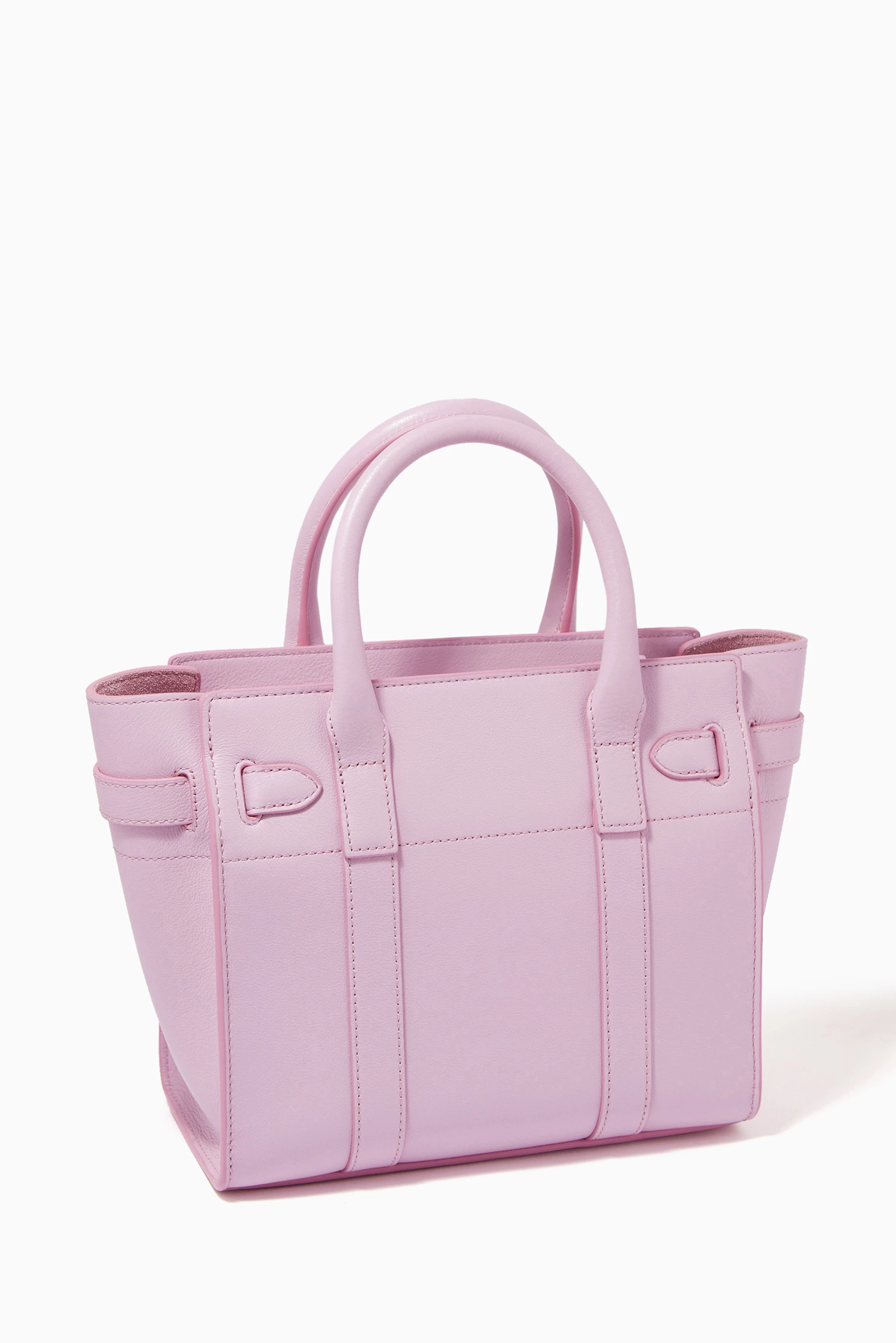 Buy Mulberry Purple Mini Zip Bayswater Bag in Silky Calf