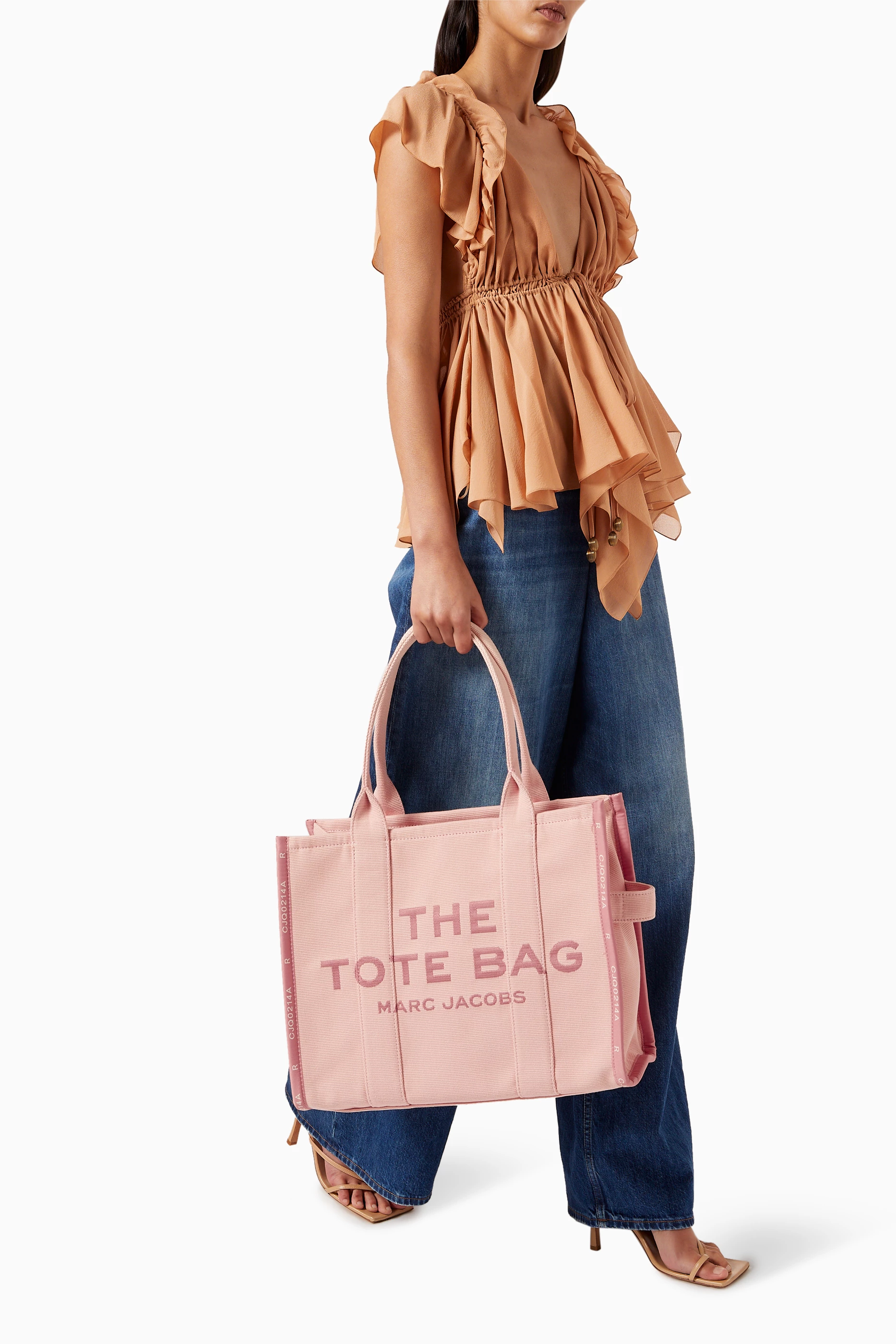 【関税&送料込】Marc Jacobs Pink Canvas The Tote Shopping Ba Marc Jacobs Large The Tote Bag in Pink | Lyst Canada