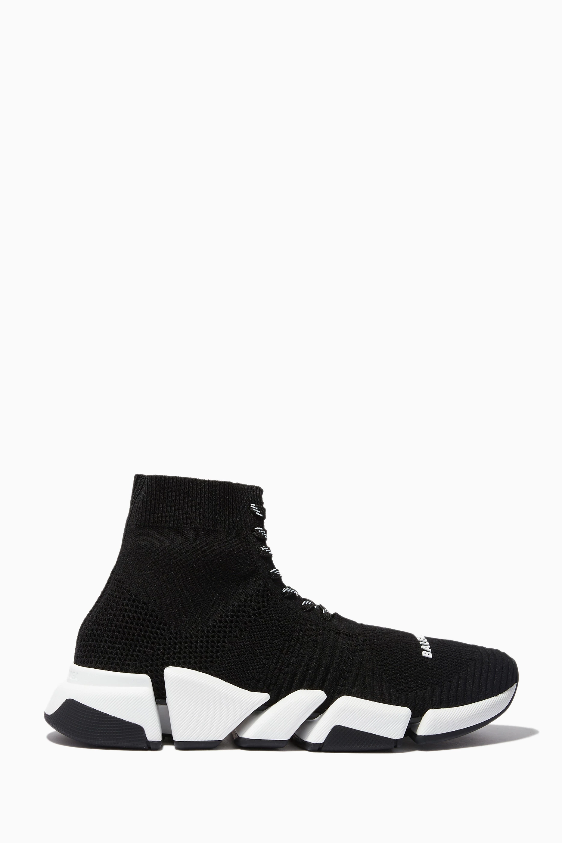 Buy Balenciaga Black Speed 2.0 Lace-up Sneakers in Technical