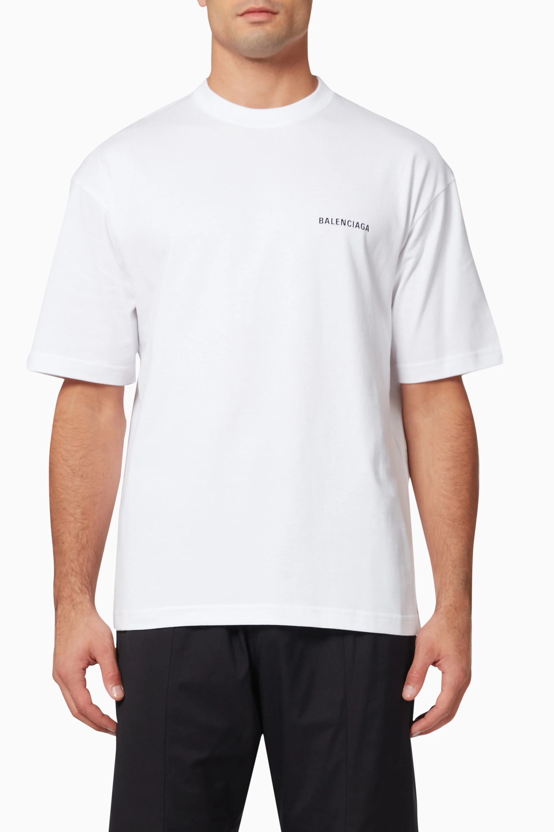 White balenciaga t shirt top