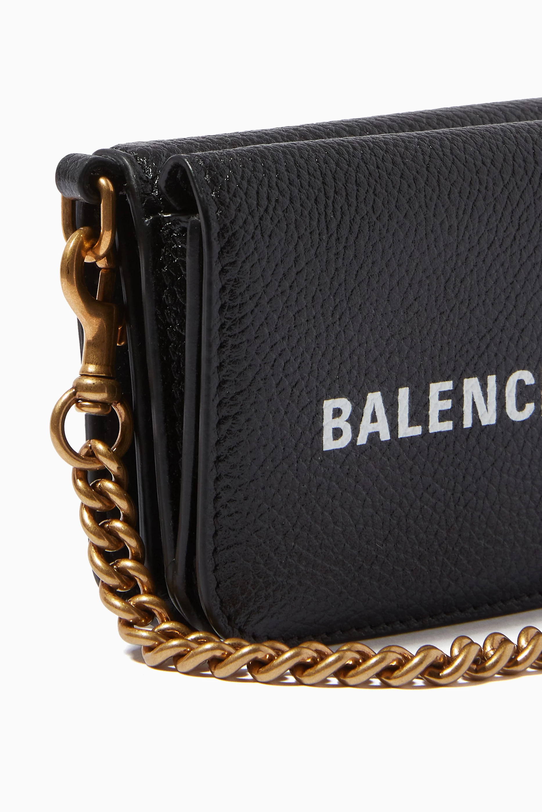 【BALENCIAGAI】 Cash Mini wallet on chain Women's Cash Mini Wallet On Chain in Black/white | Balenciaga US