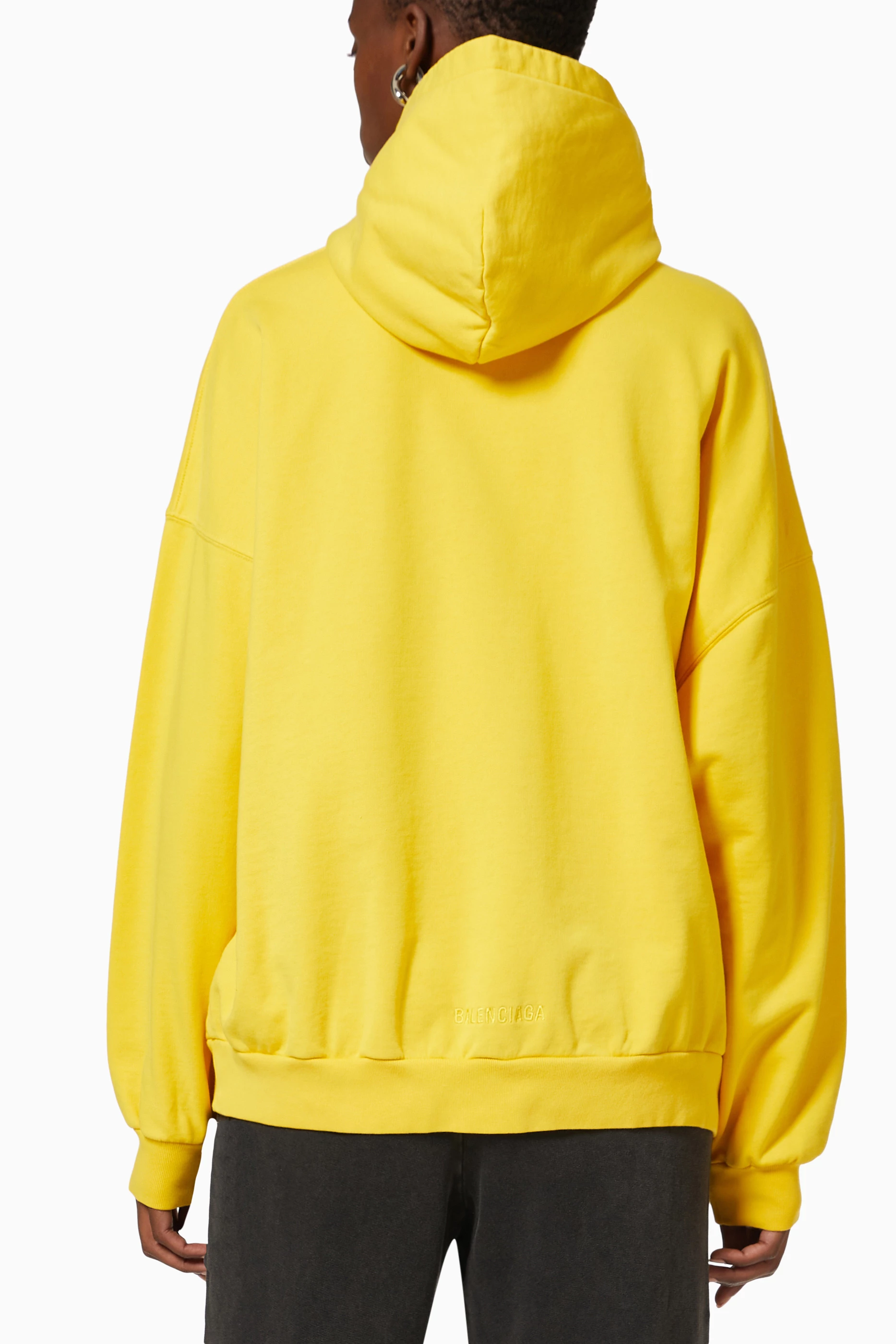 パーカー・フーディ *BALENCIAGA* Regular Lined Hood Heather Gray Yellow 807999TR 790359_TQVM2__01.jpg?quality=