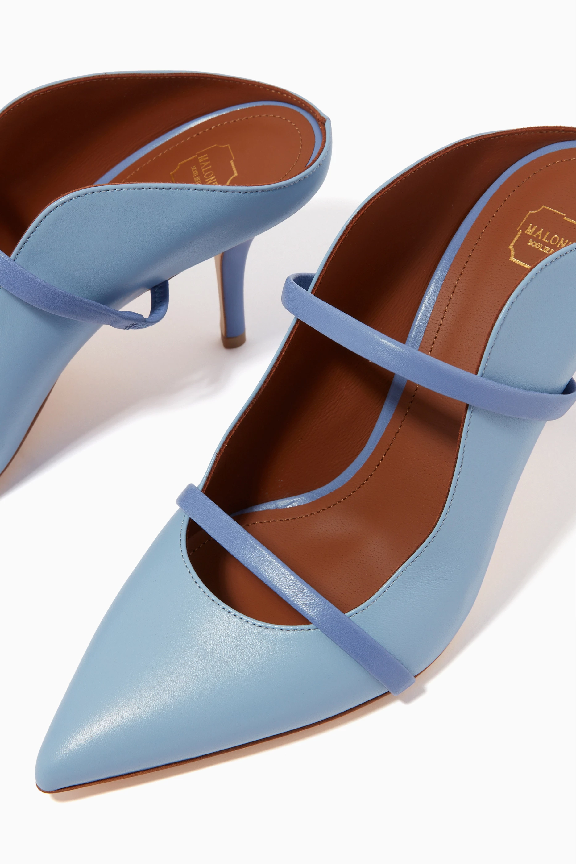 VIP【関税送料無料】希少 MALONE SOULIERS BLUE FLATS Buy Malone Souliers Blue Maureen 70 Pumps in Nappa For Women