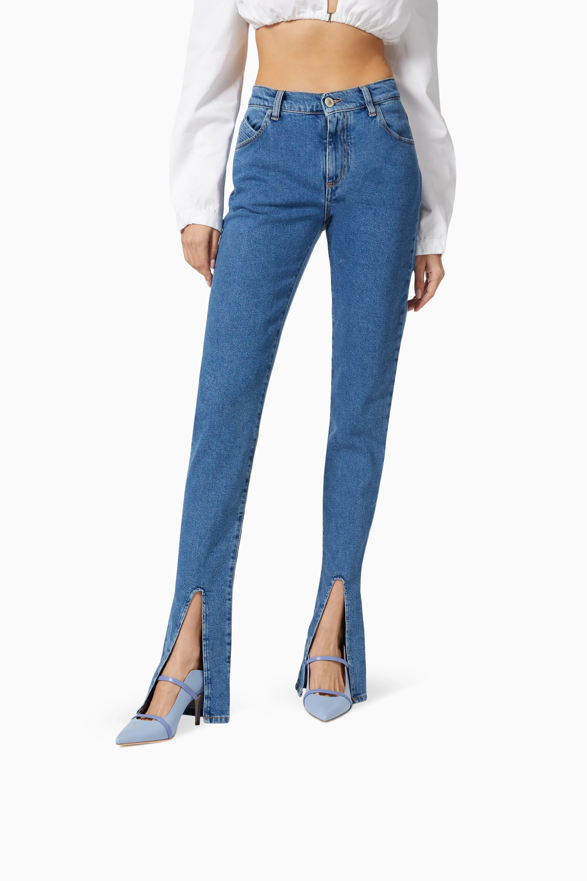 VIP【関税送料無料】希少 MALONE SOULIERS BLUE FLATS Buy Malone Souliers Blue Maureen 70 Pumps in Nappa For Women