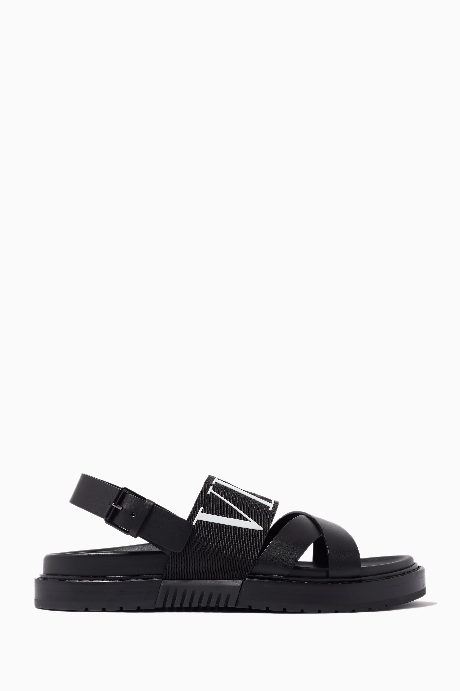Leather Slides Valentino Men Vltn Slippers Buy Valentino 