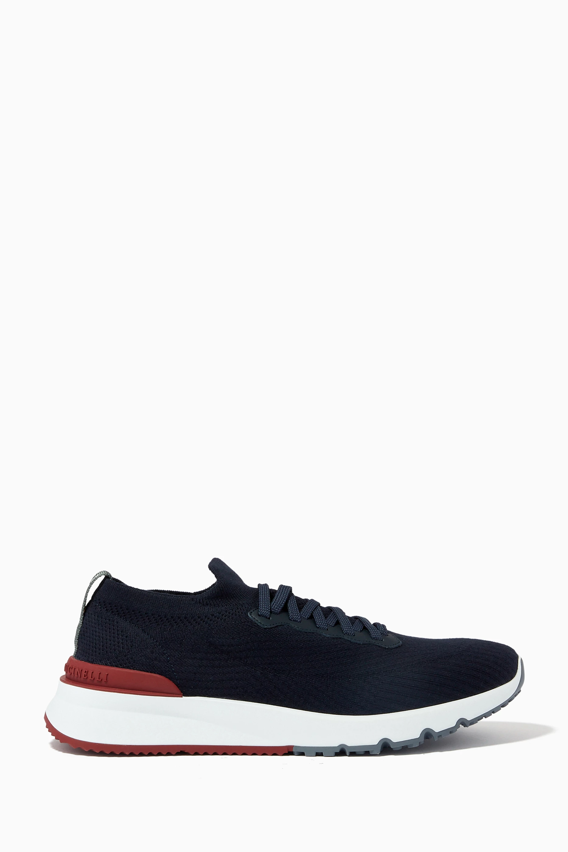 【関税&送料込】Brunello Cucinelli Low-Top Wool Flannel Snea Buy Brunello Cucinelli Blue Low Top Sneakers in Cotton Knit