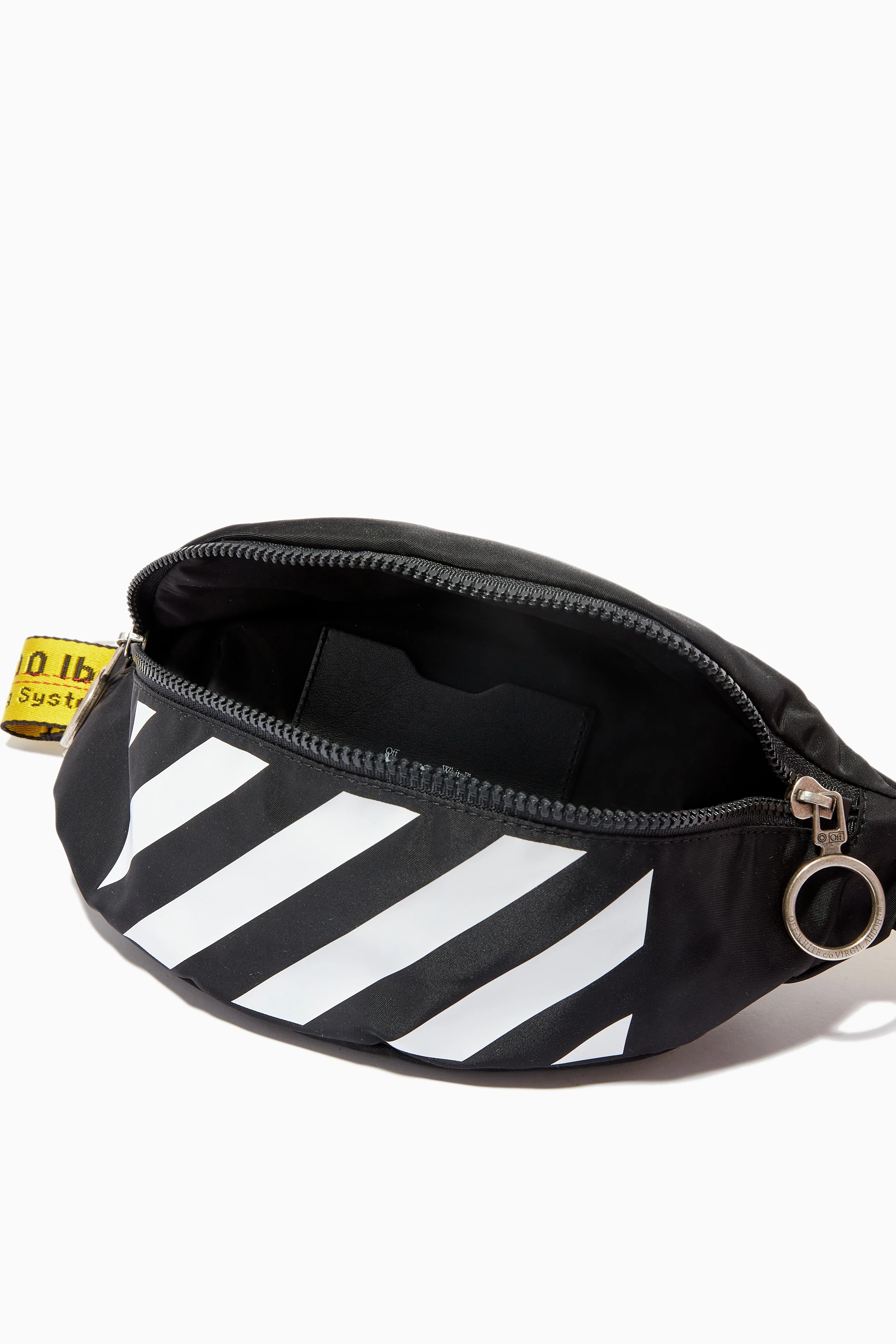 Buy Off White Black Industrial Belt Bag in Nylon For Men Online Ounass Saudi