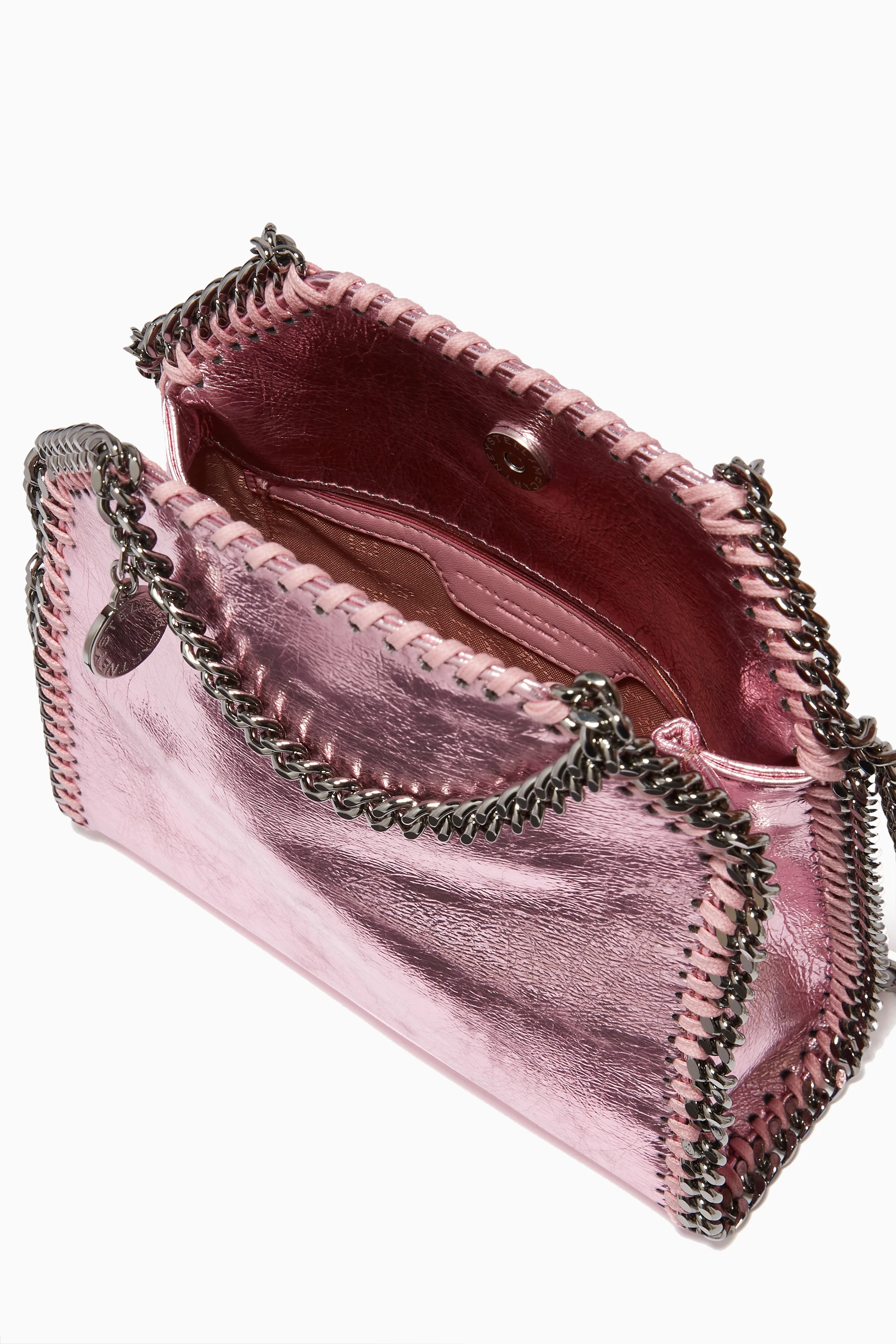 ★関税込み★ Stella Mccartney Mini Pink Falabella Bag Women Dusty pink Falabella Pearl Mini Tote Bag | Stella