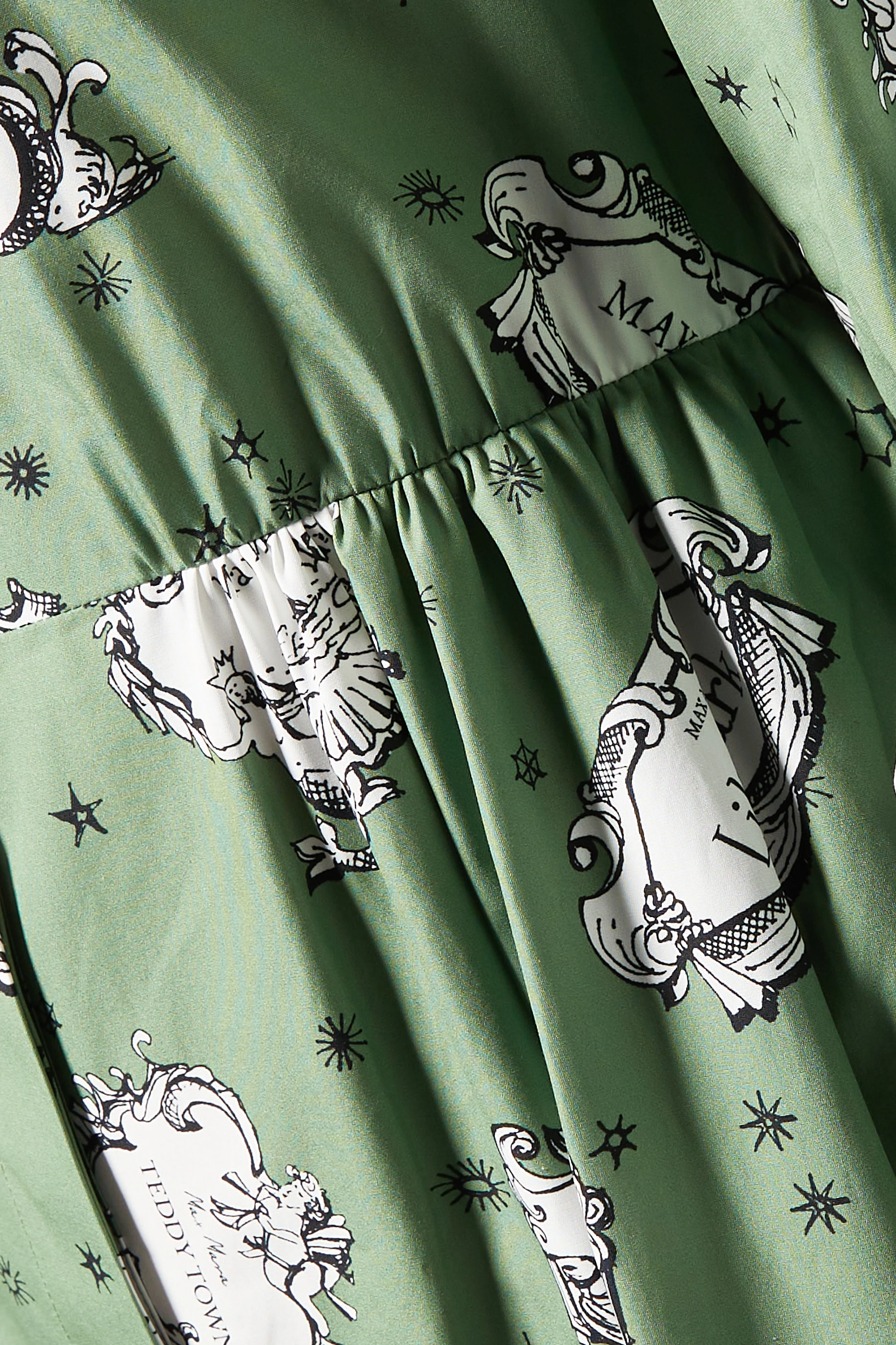 Buy Max Mara Green Ande Dress in Cotton Poplin For Women Online Ounass Saudi
