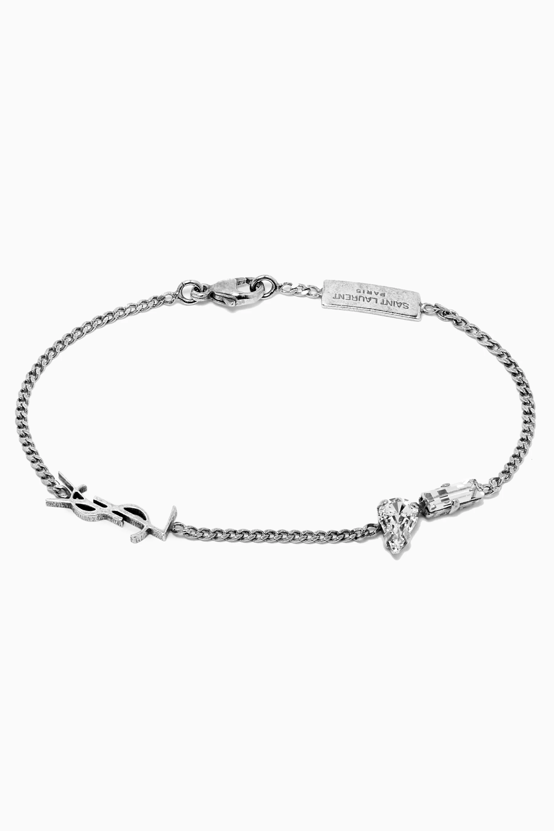 【送関込】Saint Laurent☆サンローラン Opyum charm bracelet Saint Laurent Opyum Charm Bracelet In Gold Brass | ModeSens