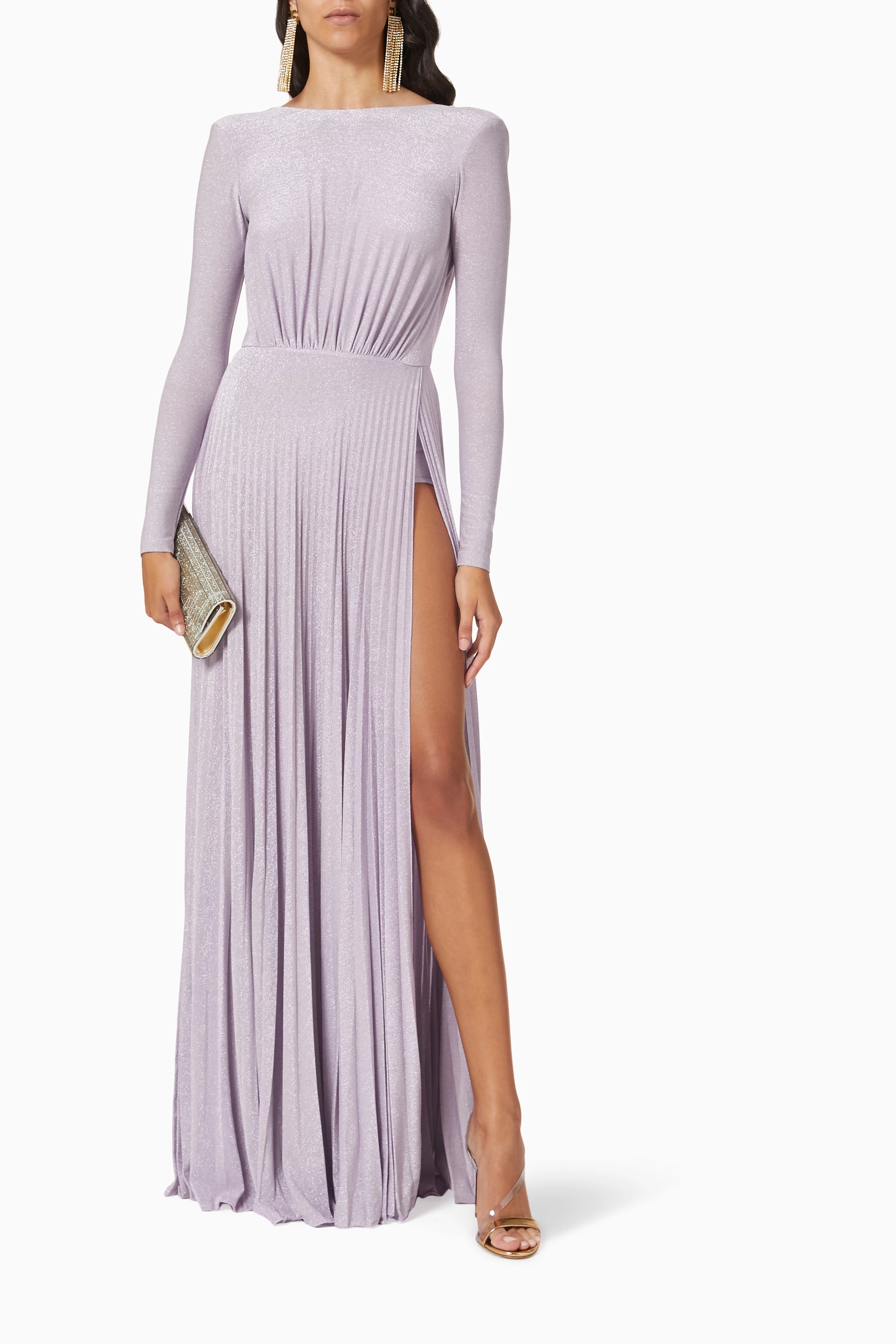 ワンピース ELISABETTA FRANCHI Woman Dress Violet AB628 AS6 Elisabetta Franchi Outlet: Dress woman - Violet | Elisabetta