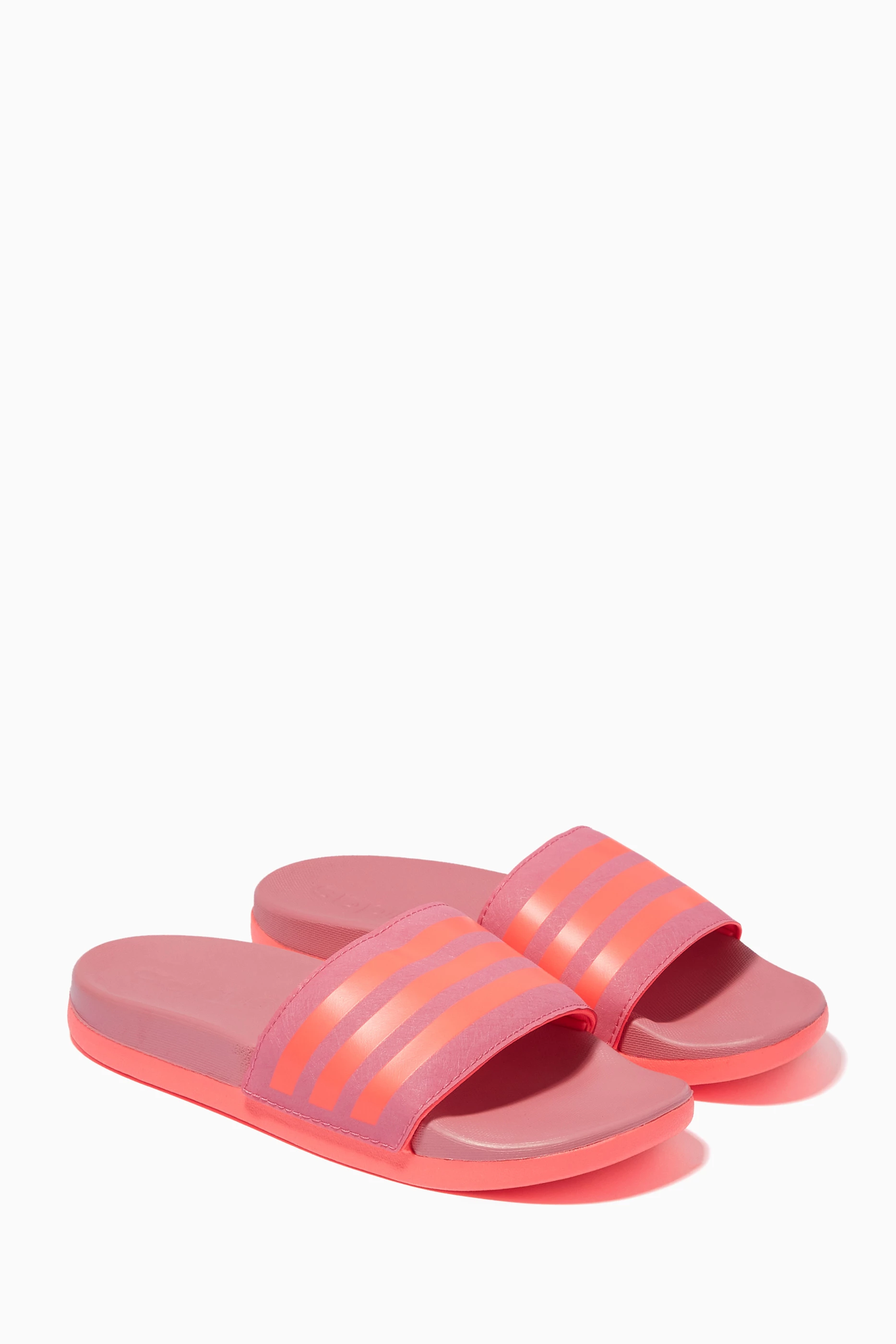 Buy adidas Pink Adilette Comfort Slides For Girls Online Ounass Saudi