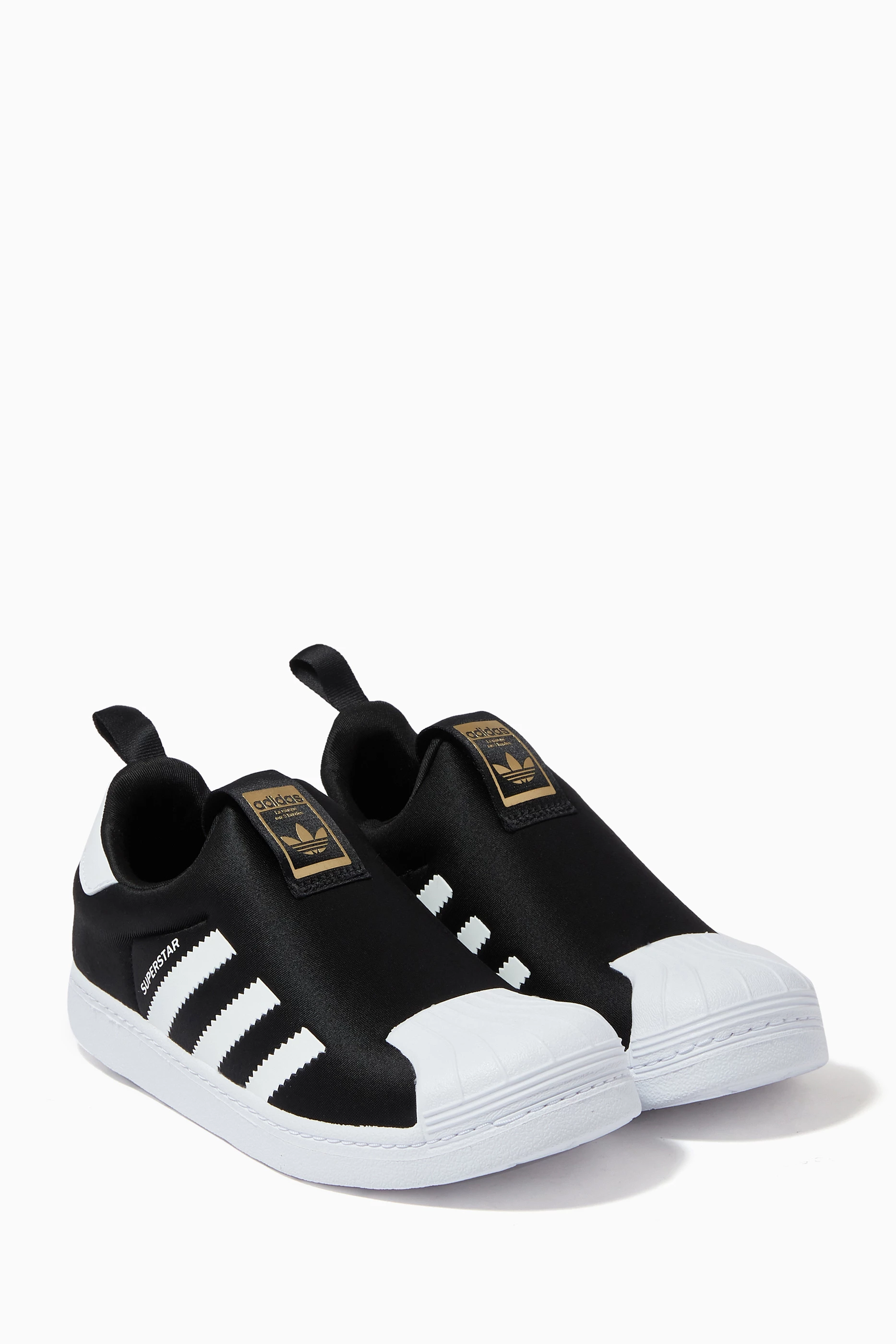 Buy adidas Black Superstar 360 Sneakers in Textile For Boys Online