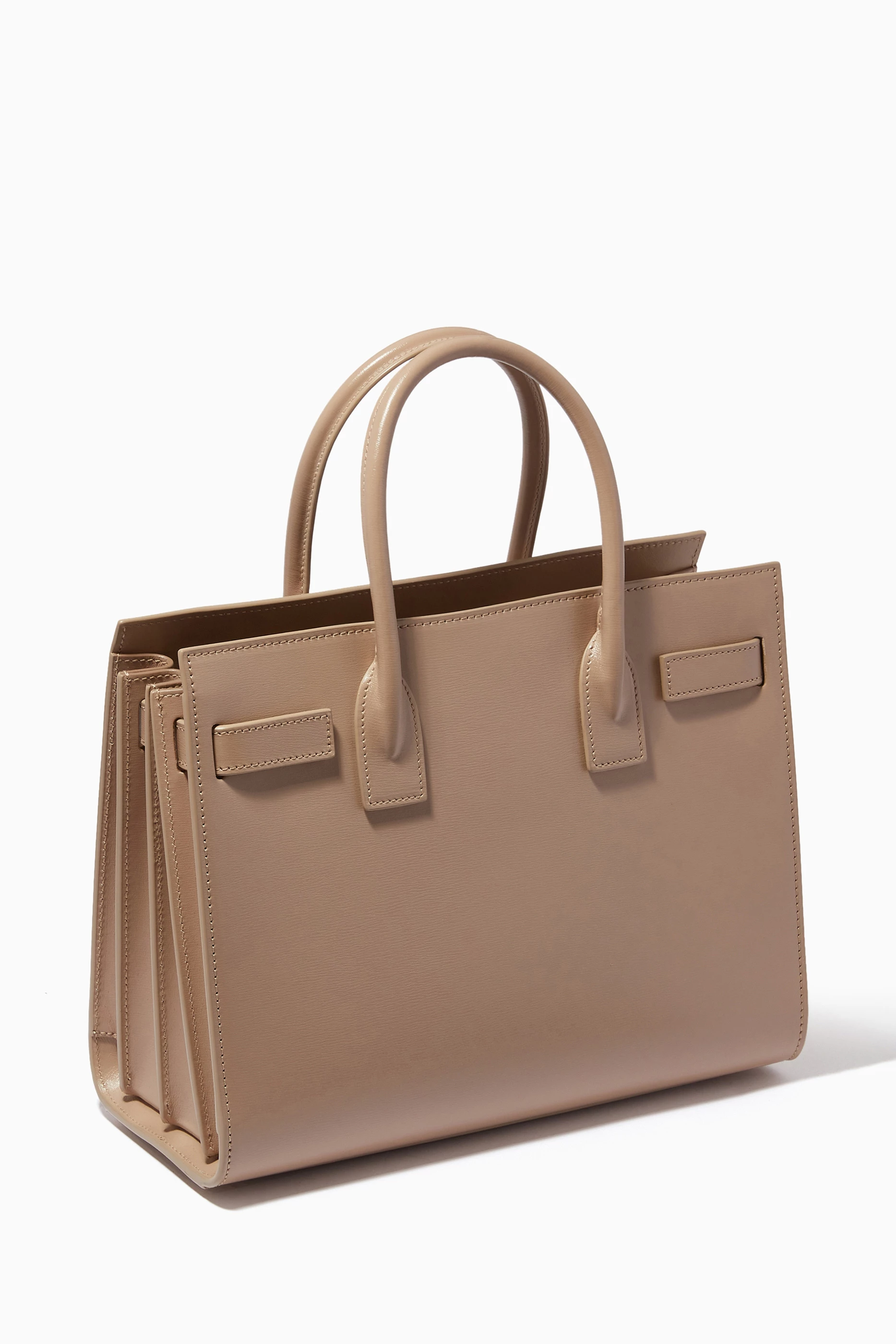 Buy SAINT LAURENT Neutral Baby Classic Sac de Jour in Smooth