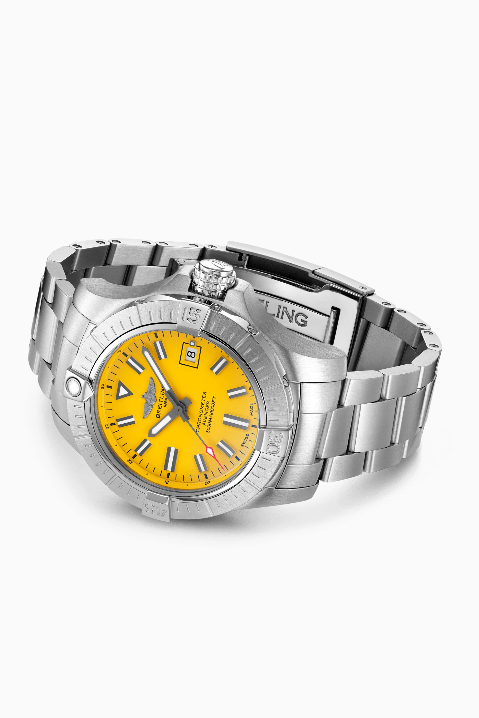 Buy Breitling Yellow Avenger Automatic 45 Seawolf For Men Online Ounass Saudi