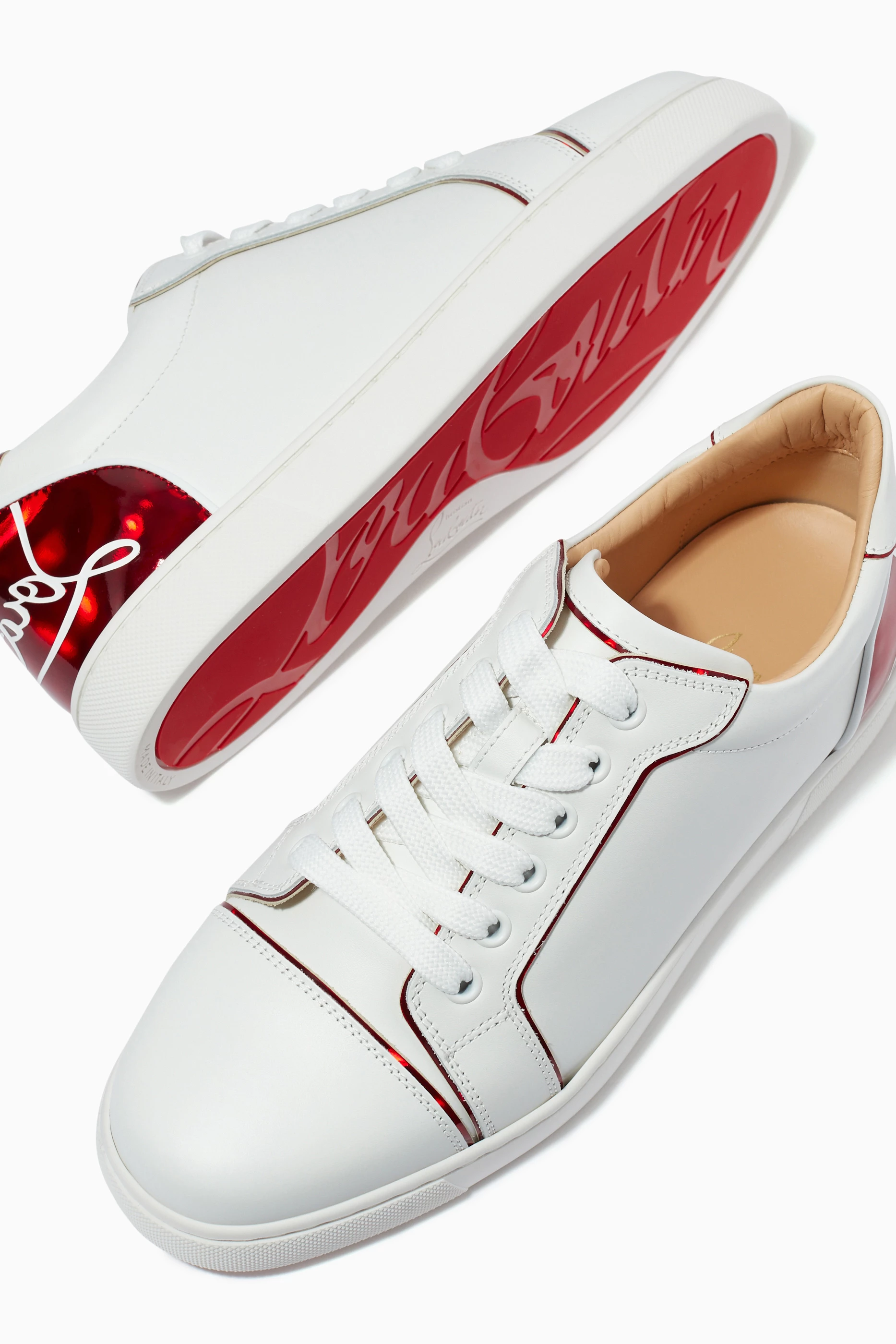 Buy Christian Louboutin Multicolour Fun Vieira Sneakers in Psychic Loubi Leather For Women Online Ounass Saudi